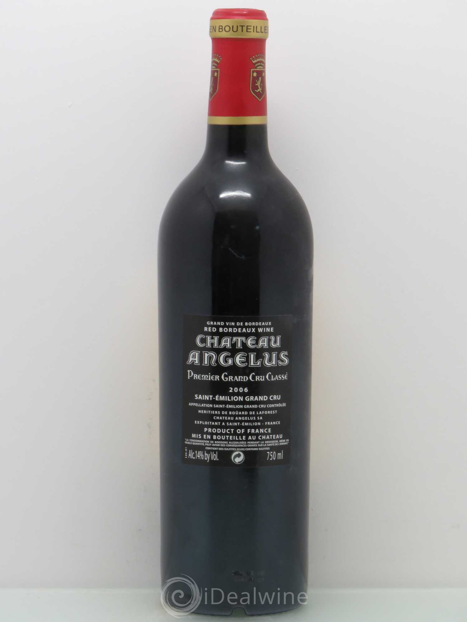 Château Angélus 1er Grand Cru Classé A 2006 - Lot de 1 bouteille - 1