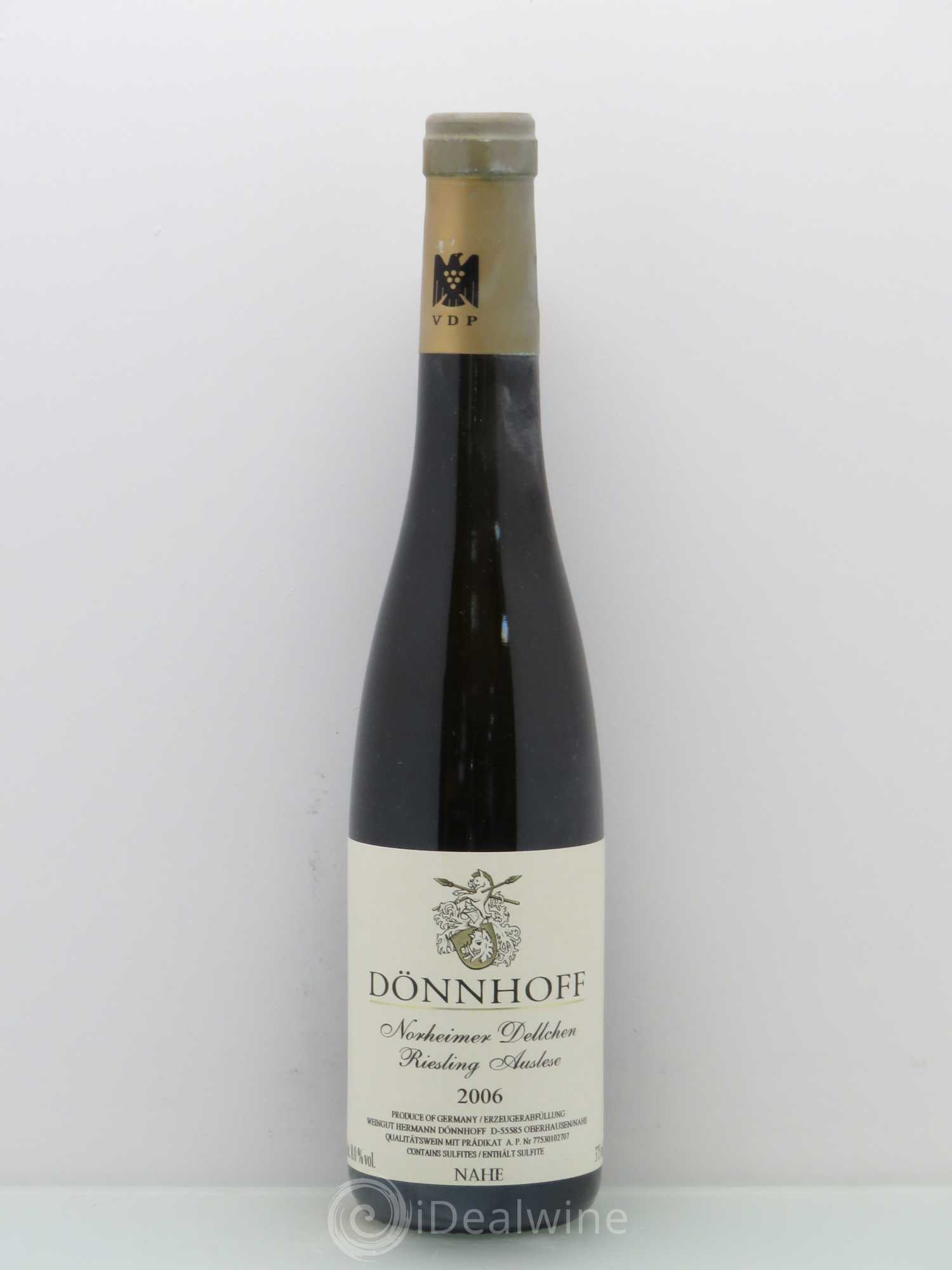 Riesling Norheimer Dellchen Auslese Weingut Hermann Dönnhoff GK 2006 - Posten von 1 Demi-Flasche - 0