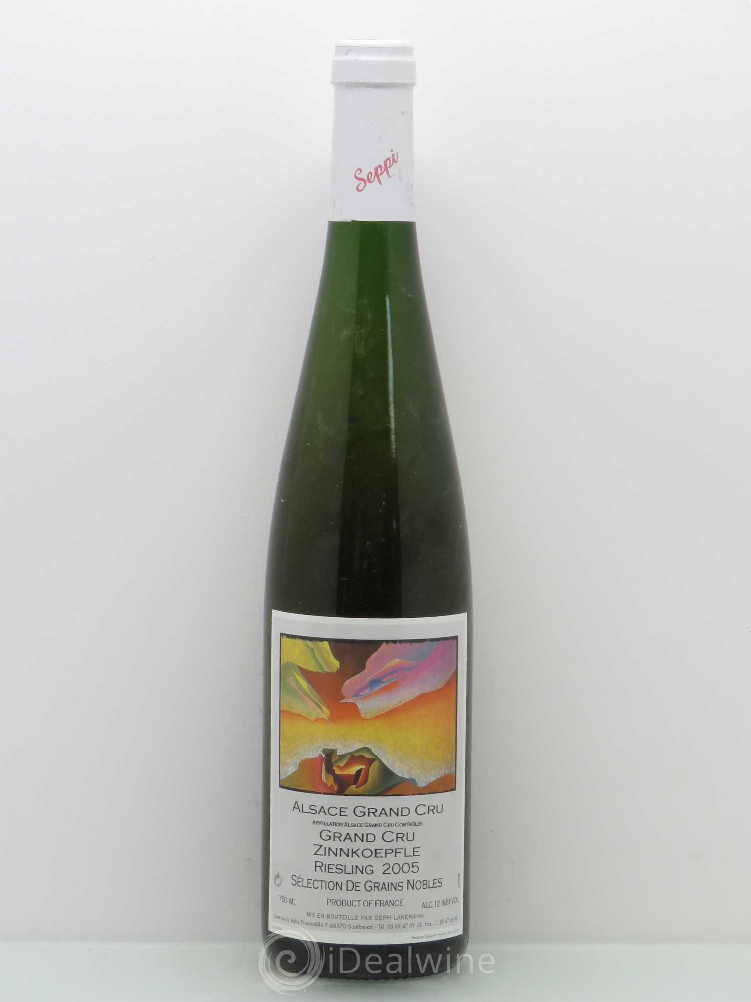 Riesling Sélection de Grains Nobles Zinnkoepfle Domaine Seppi Landmann 2005 - Posten von 1 Flasche - 0