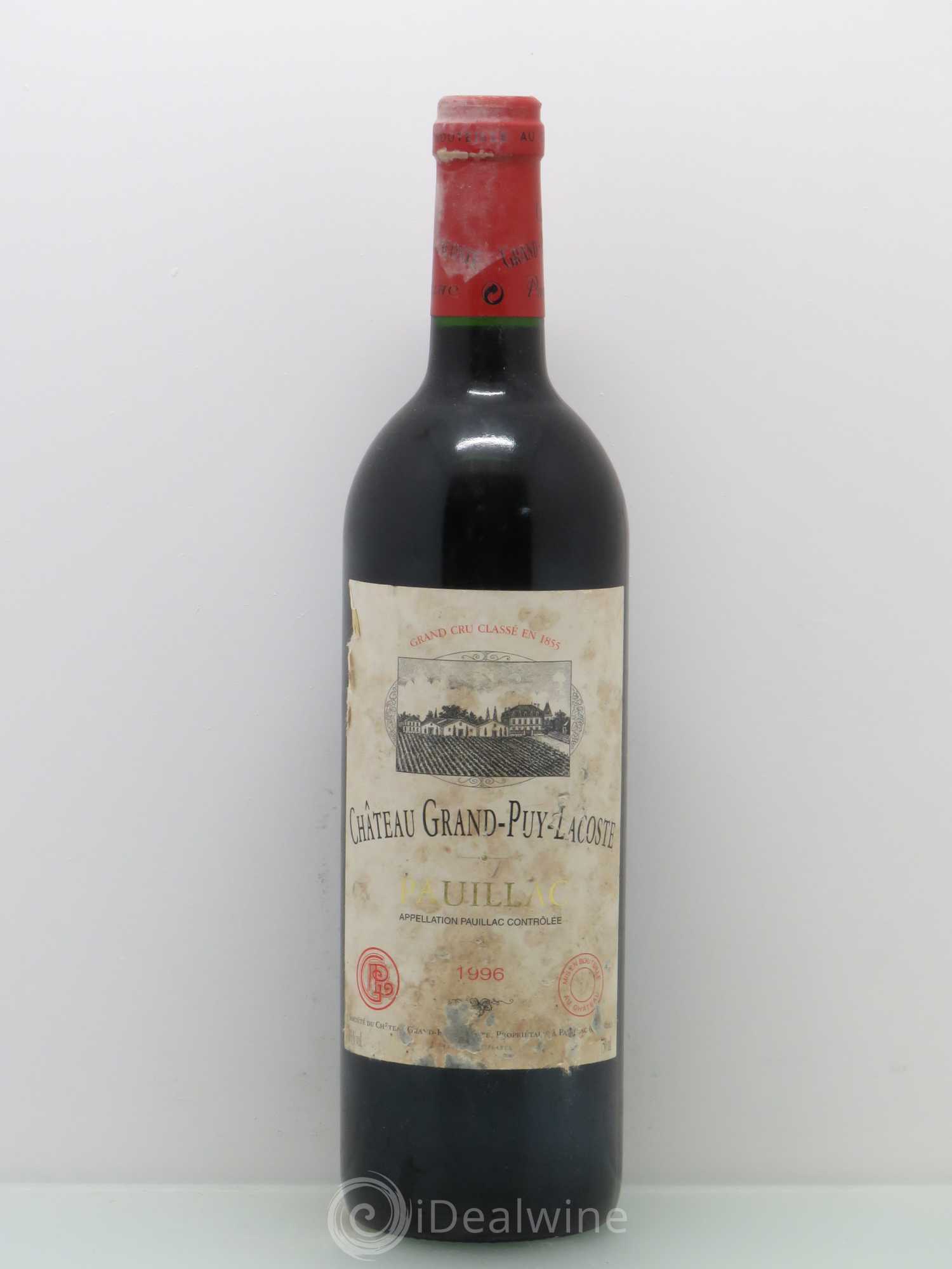 Château Grand Puy Lacoste 5ème Grand Cru Classé 1996 - Lot de 1 bouteille - 0