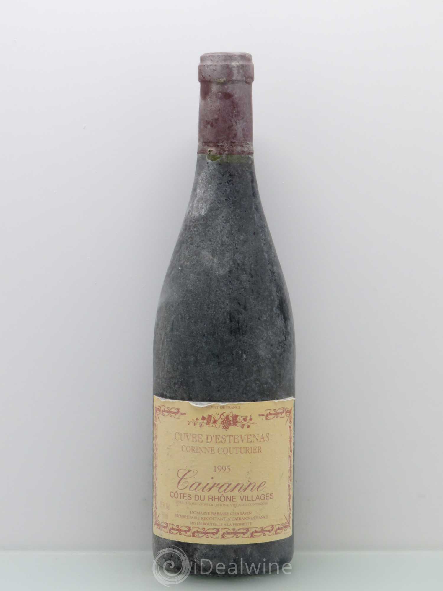 Côtes-du-Rhône Cairanne Cuvée D'Estevenas Domaine Corinne Couturier 1995 - Posten von 1 Flasche - 0