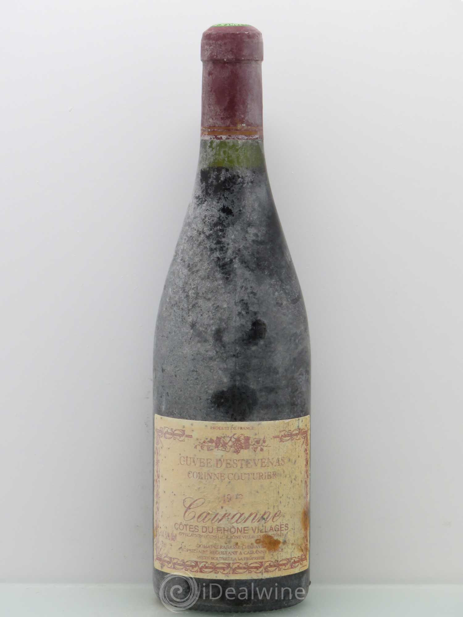 Côtes-du-Rhône Cairanne Cuvée D'Estevenas Domaine Corinne Couturier 1999 - Posten von 1 Flasche - 0