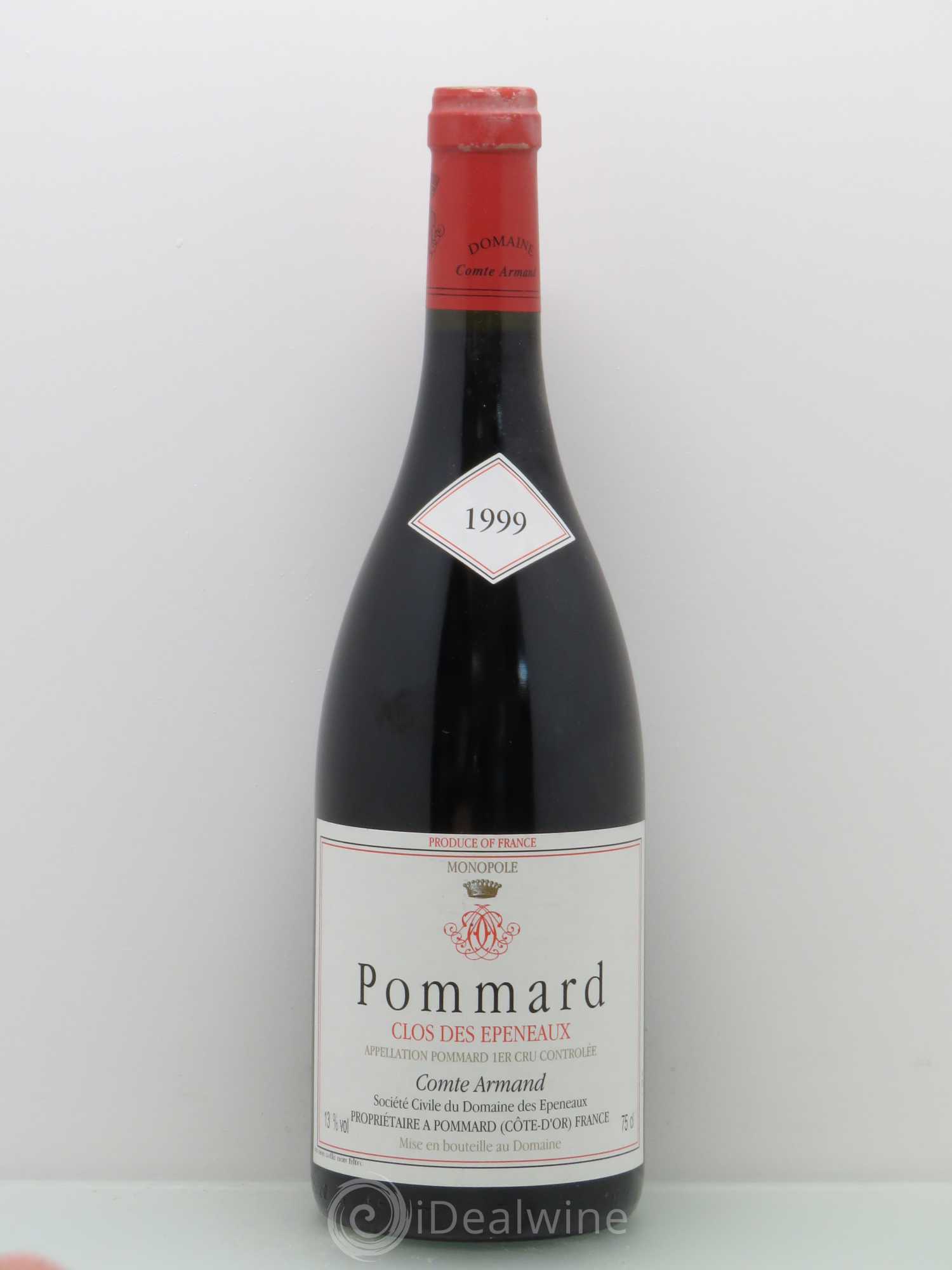Pommard 1er Cru Clos des Epeneaux Comte Armand 1999 - Lot de 1 bouteille - 0