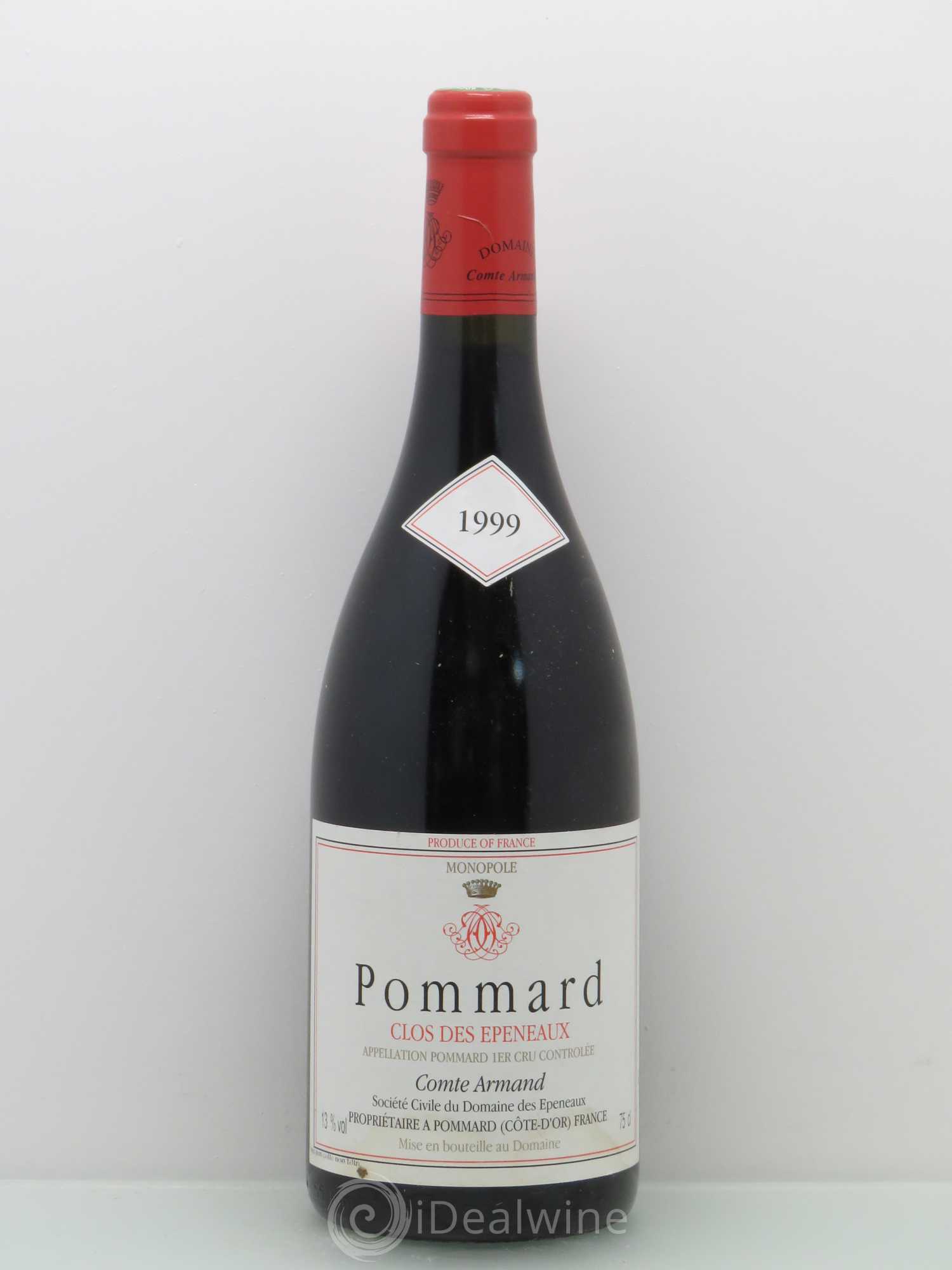 Pommard 1er Cru Clos des Epeneaux Comte Armand 1999 - Lot de 1 bouteille - 0