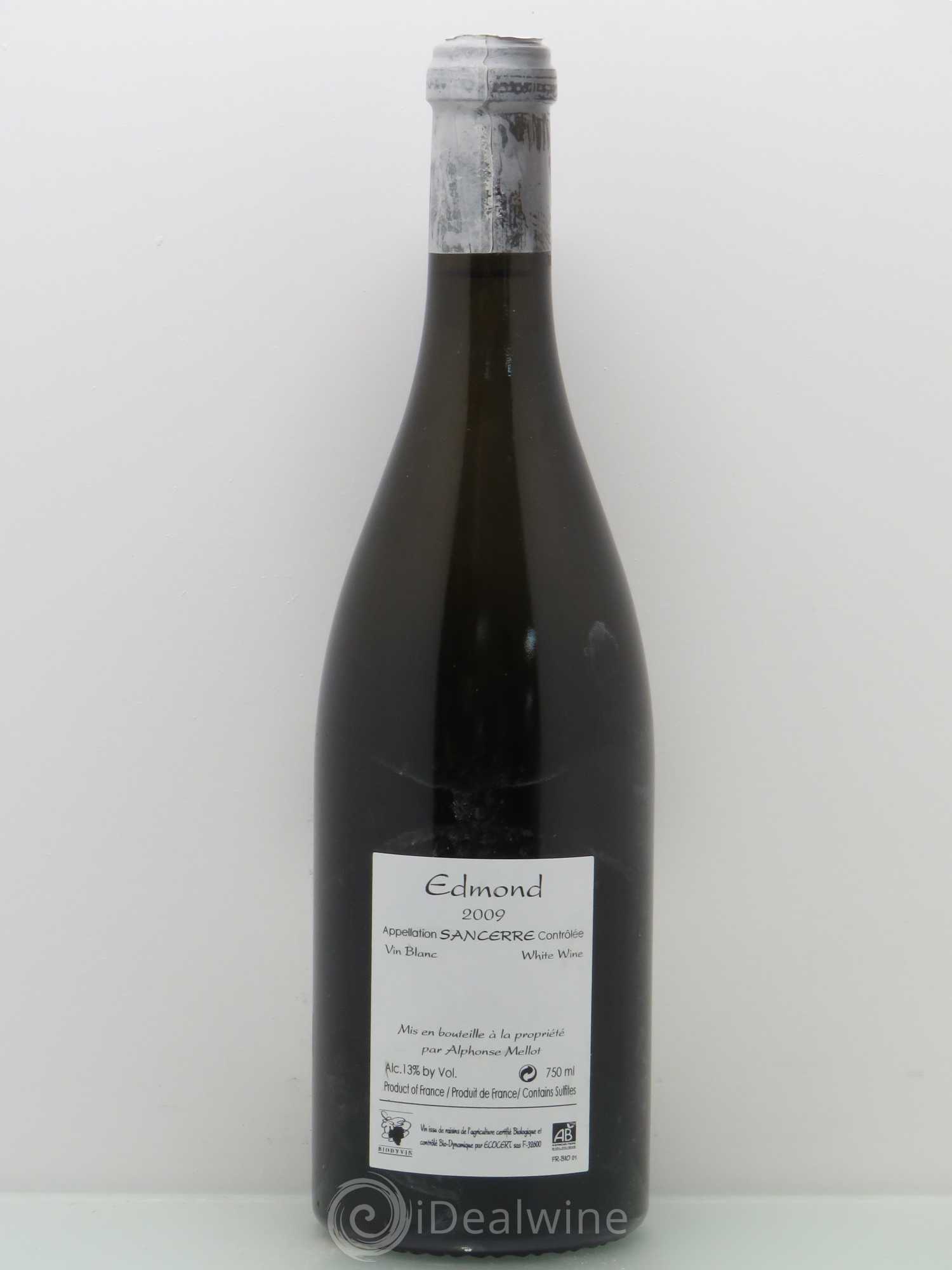 Sancerre Cuvée Edmond Alphonse Mellot 2009 - Lot de 1 bouteille - 1