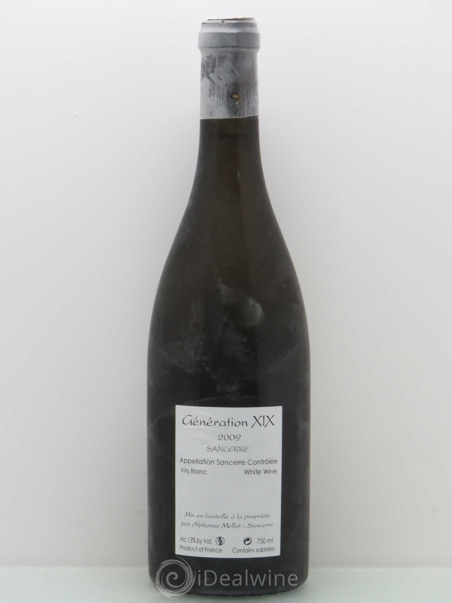 Sancerre Génération XIX Alphonse Mellot 2009 - Lot de 1 bouteille - 1