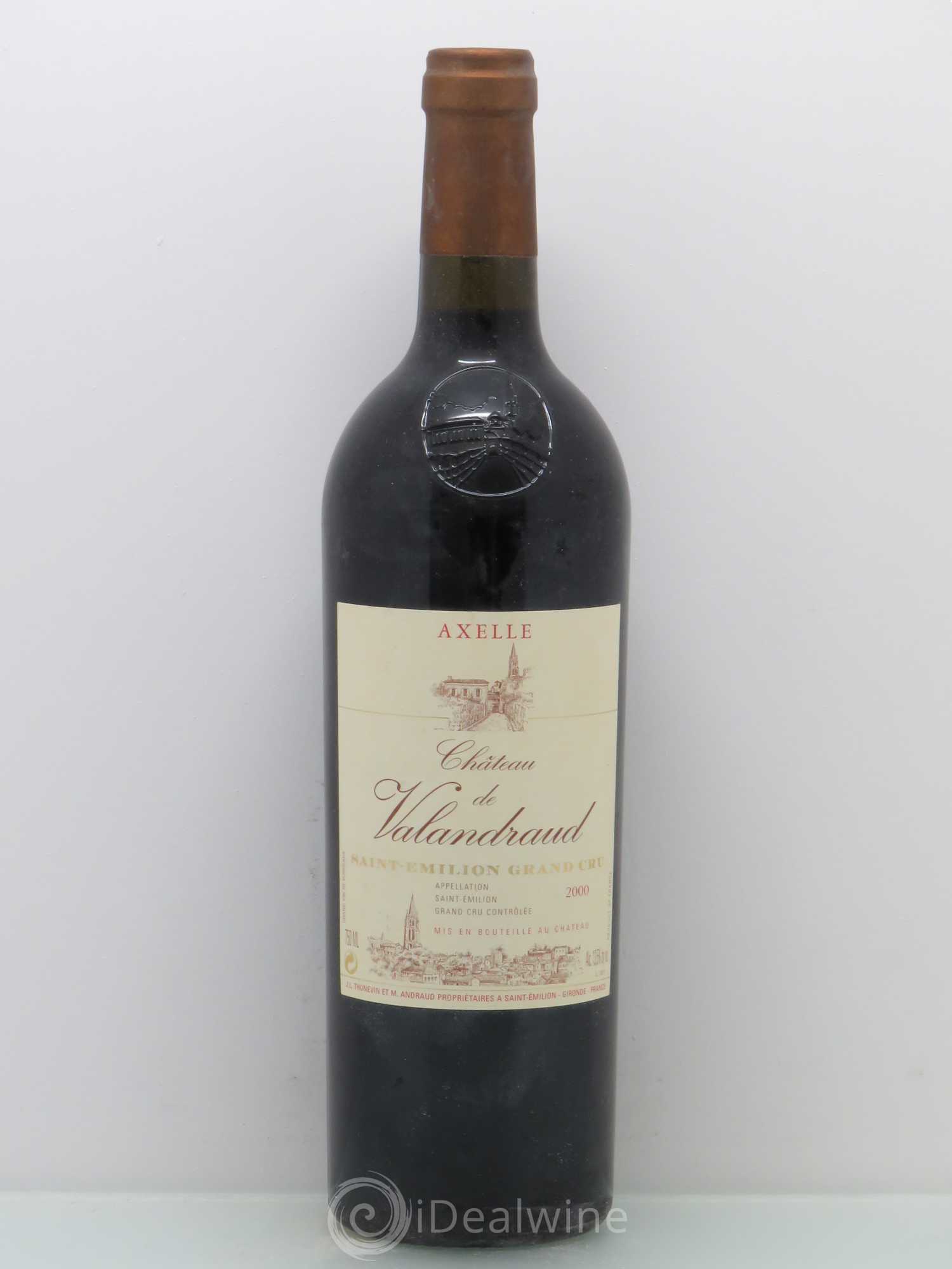 Axelle de Valandraud 2000 - Lot de 1 bouteille - 0