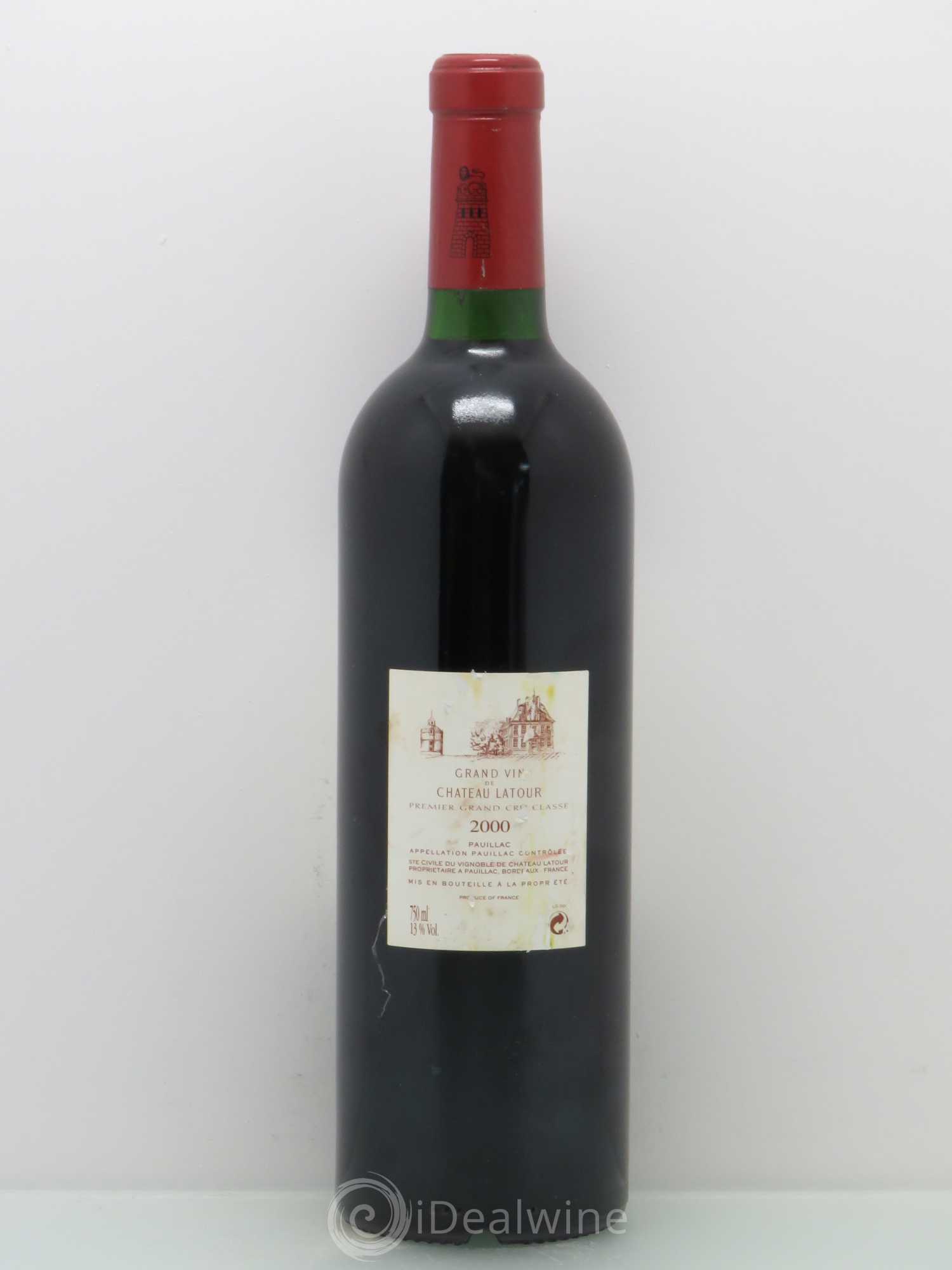 Château Latour 1er Grand Cru Classé 2000 - Lot de 1 bouteille - 1