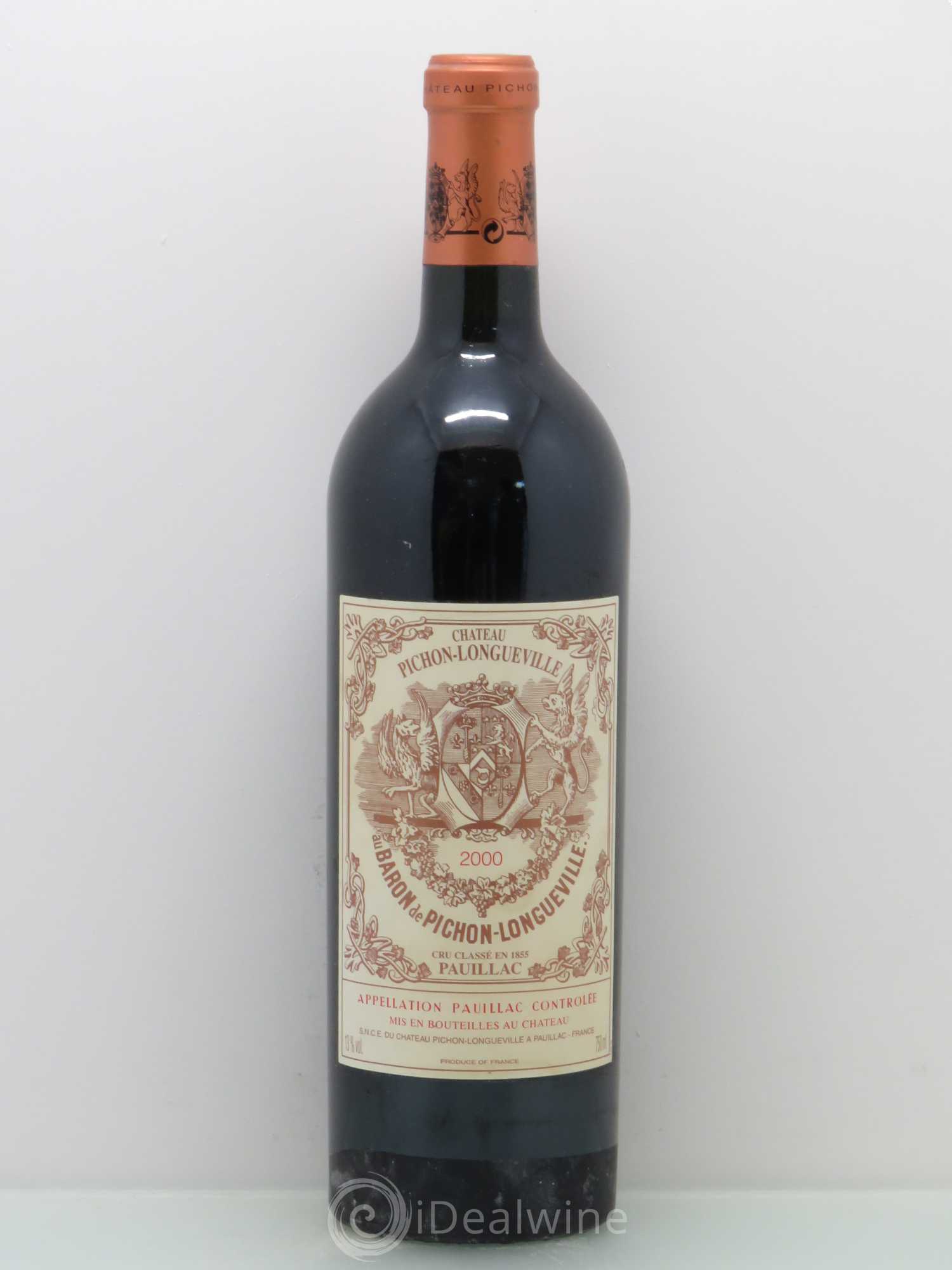 Pichon Longueville Baron 2ème Grand Cru Classé 2000 - Lot de 1 bouteille - 0