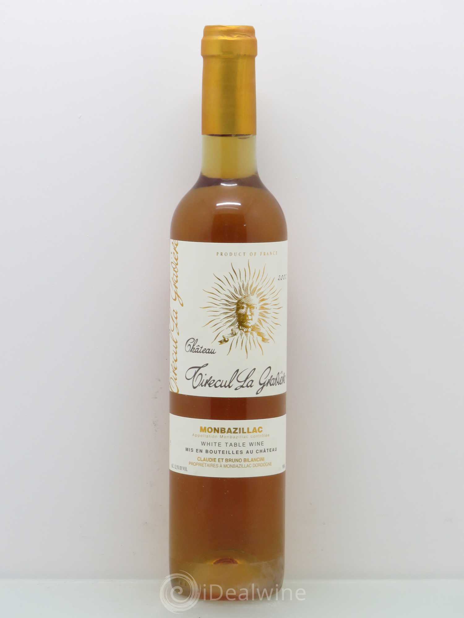 Monbazillac Château Tirecul La Gravière Bruno et Claudie Bilancini 2002 - Lotto di 1 bottiglia - 0