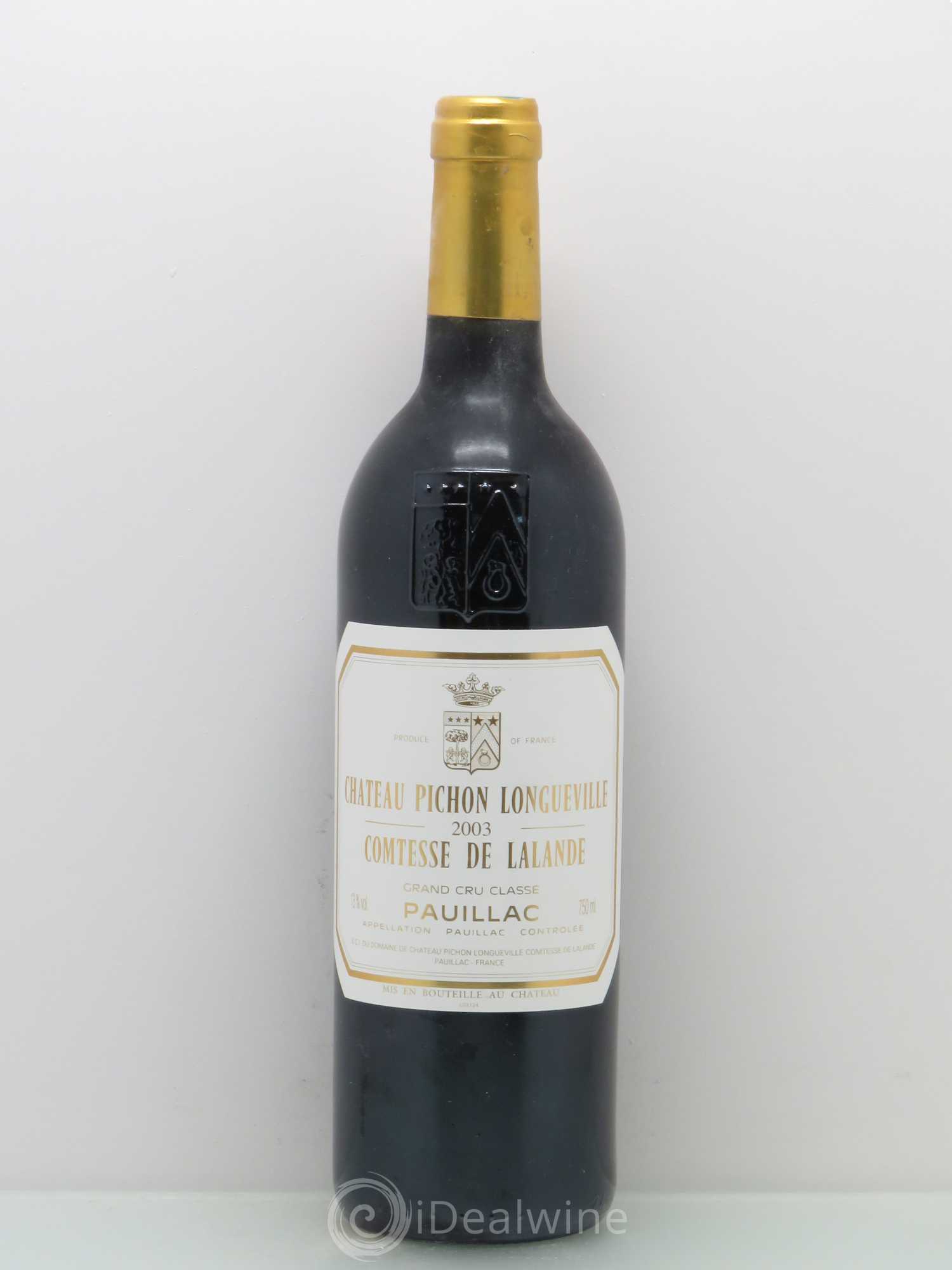 Château Pichon Longueville Comtesse de Lalande 2ème Grand Cru Classé 2003 - Lot de 1 bouteille - 0