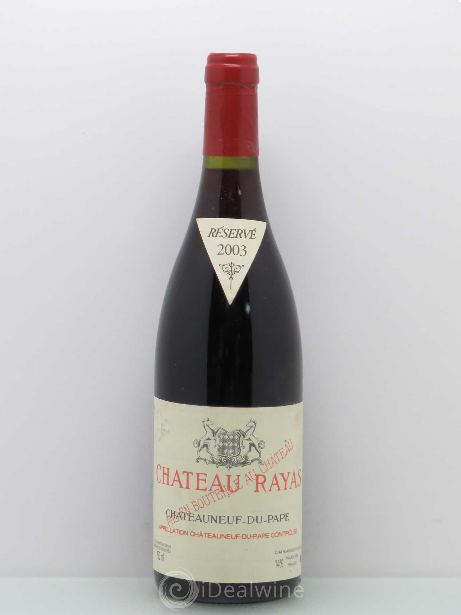 Châteauneuf-du-Pape Château Rayas Emmanuel Reynaud 2003 - Lot de 1 bouteille - 0
