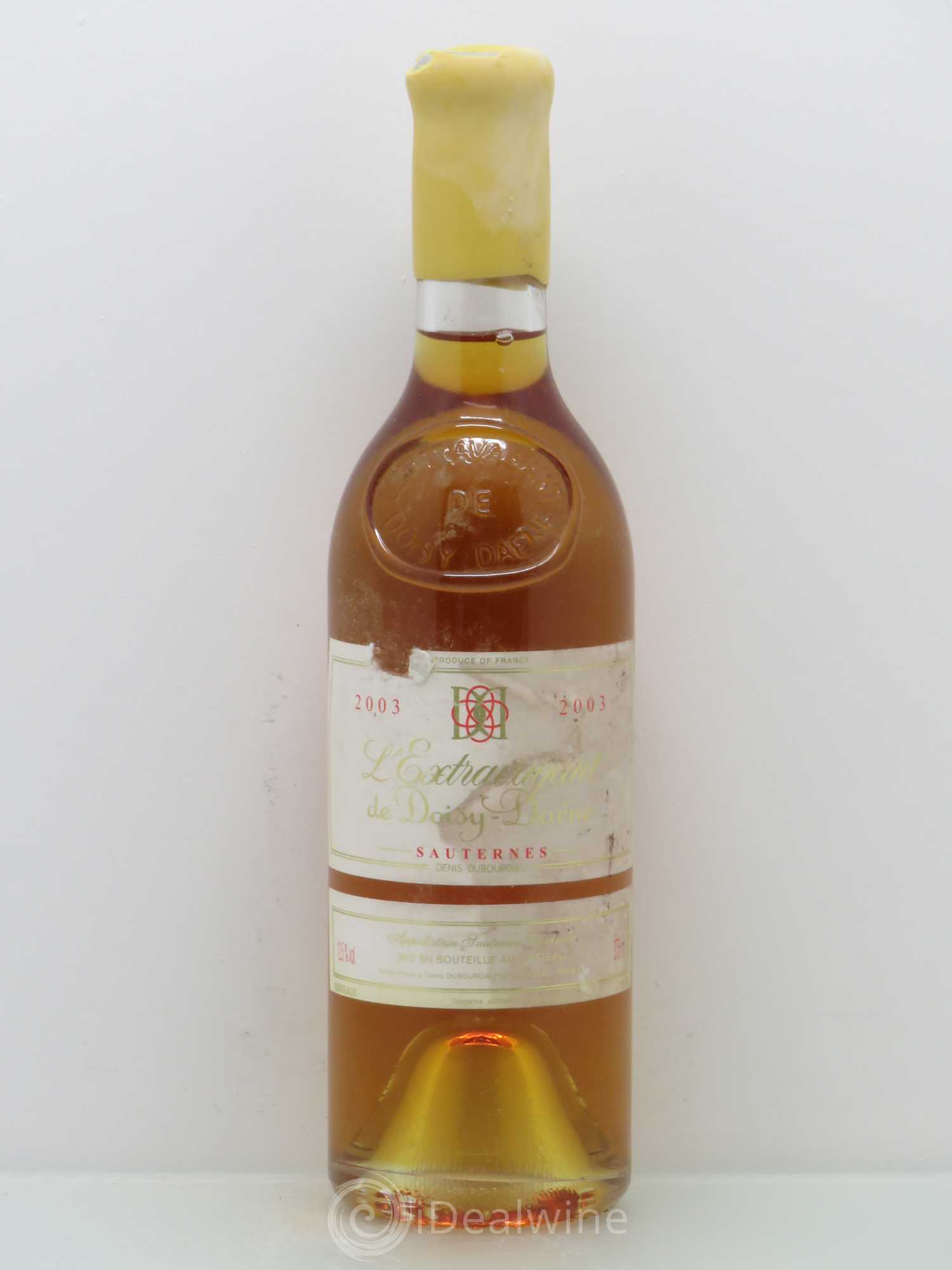 L'Extravagant de Doisy Daëne 2003 - Posten von 1 Demi-Flasche - 0