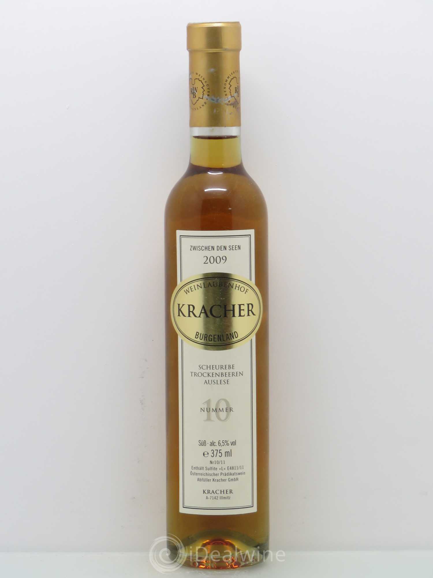 Autriche TBA n°10 Zwischen den Seen Scheurebe Weingut Alois KRACHER 2009 - Posten von 1 Demi-Flasche - 0