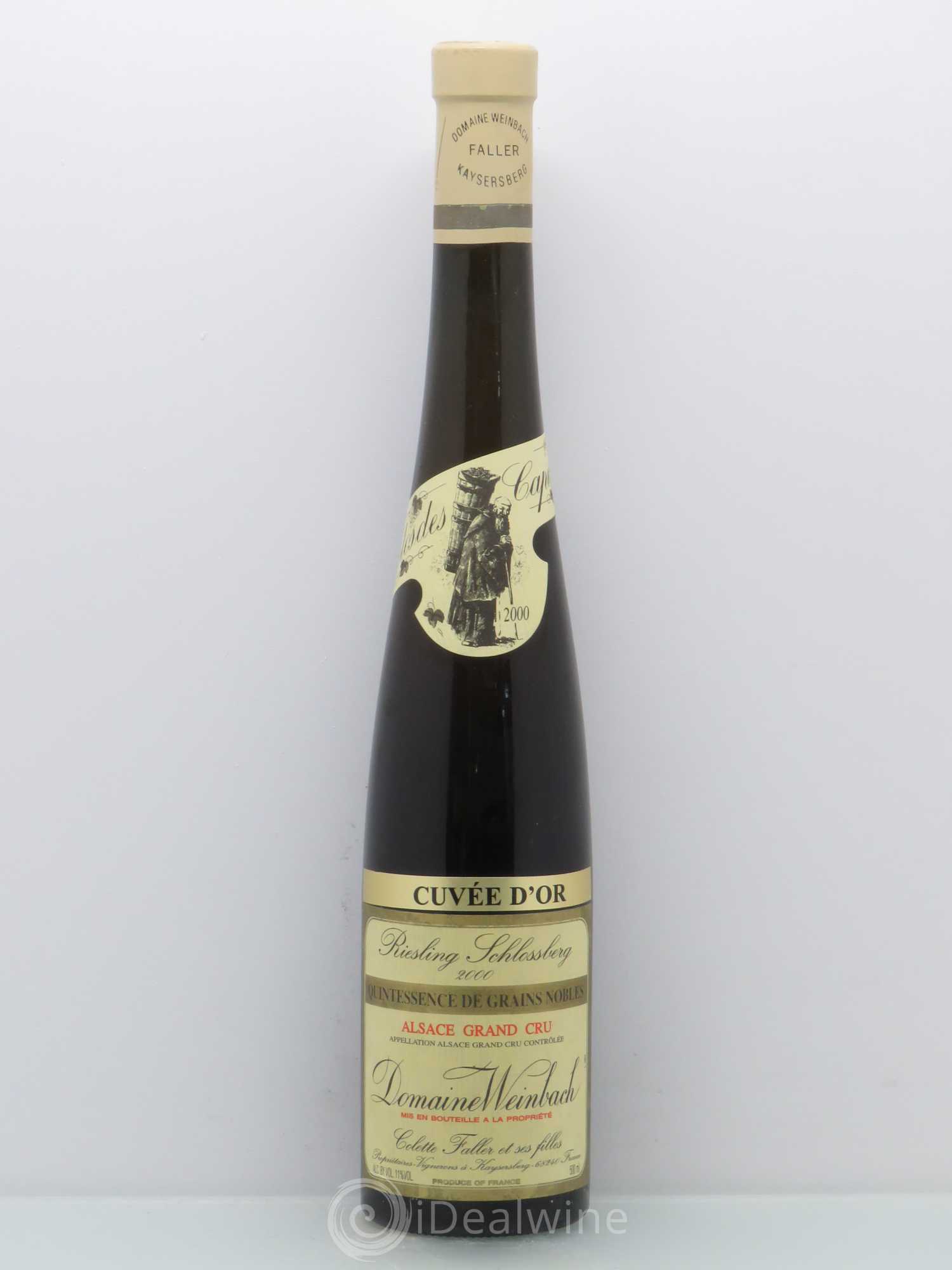 Alsace Riesling Weinbach (Domaine) Schlossberg Cuvee d'Or Quintessence Grains nobles Domaine Weinbach 2000 - Posten von 1 Flasche - 0