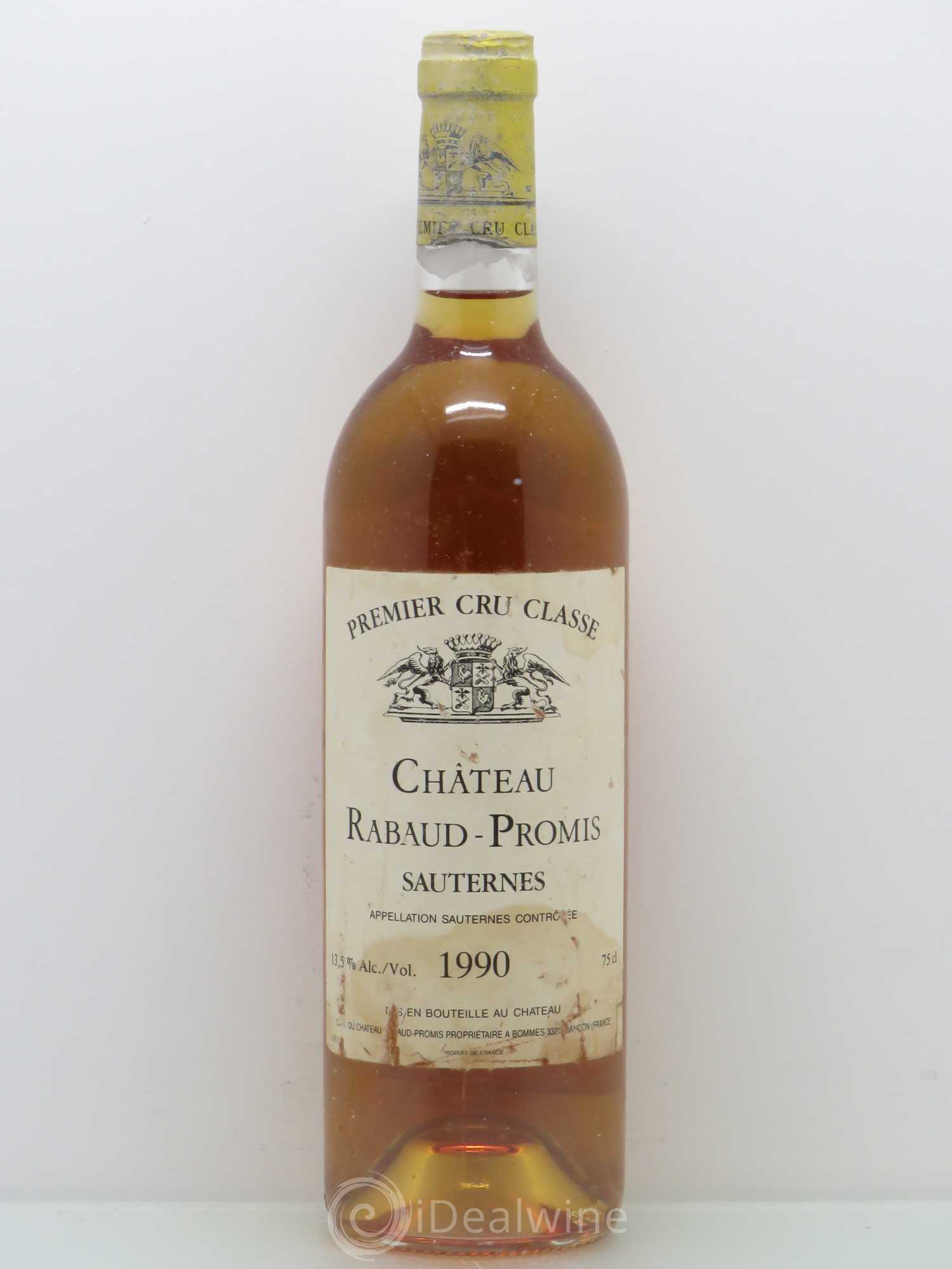 Château Rabaud Promis 1er Grand Cru Classé 1990 - Posten von 1 Flasche - 0