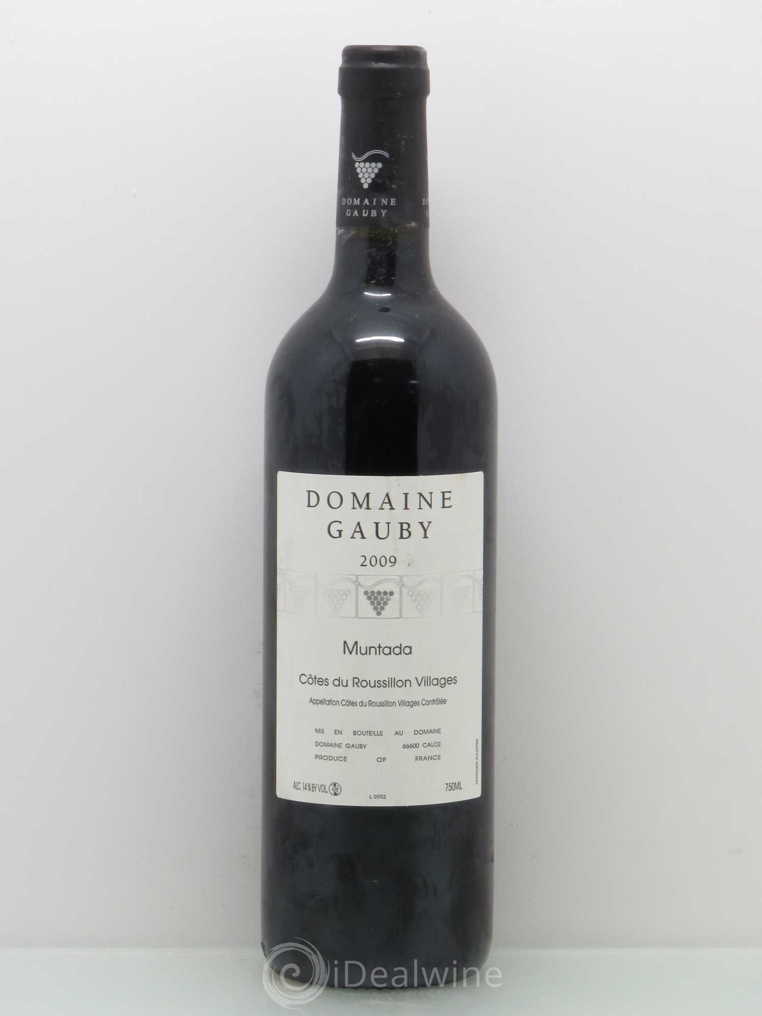 Côtes Catalanes (anciennement Côtes du Roussillon Villages) La Muntada Gauby (Domaine) 2009 - Lot de 1 bouteille - 0