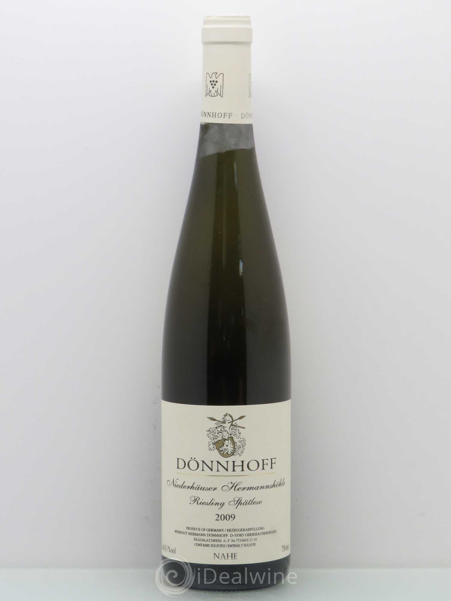 Riesling Nierderhäuser Hermannshöhle Spätlese Weingut Hermann Dönnhoff 2009 - Posten von 1 Flasche - 0