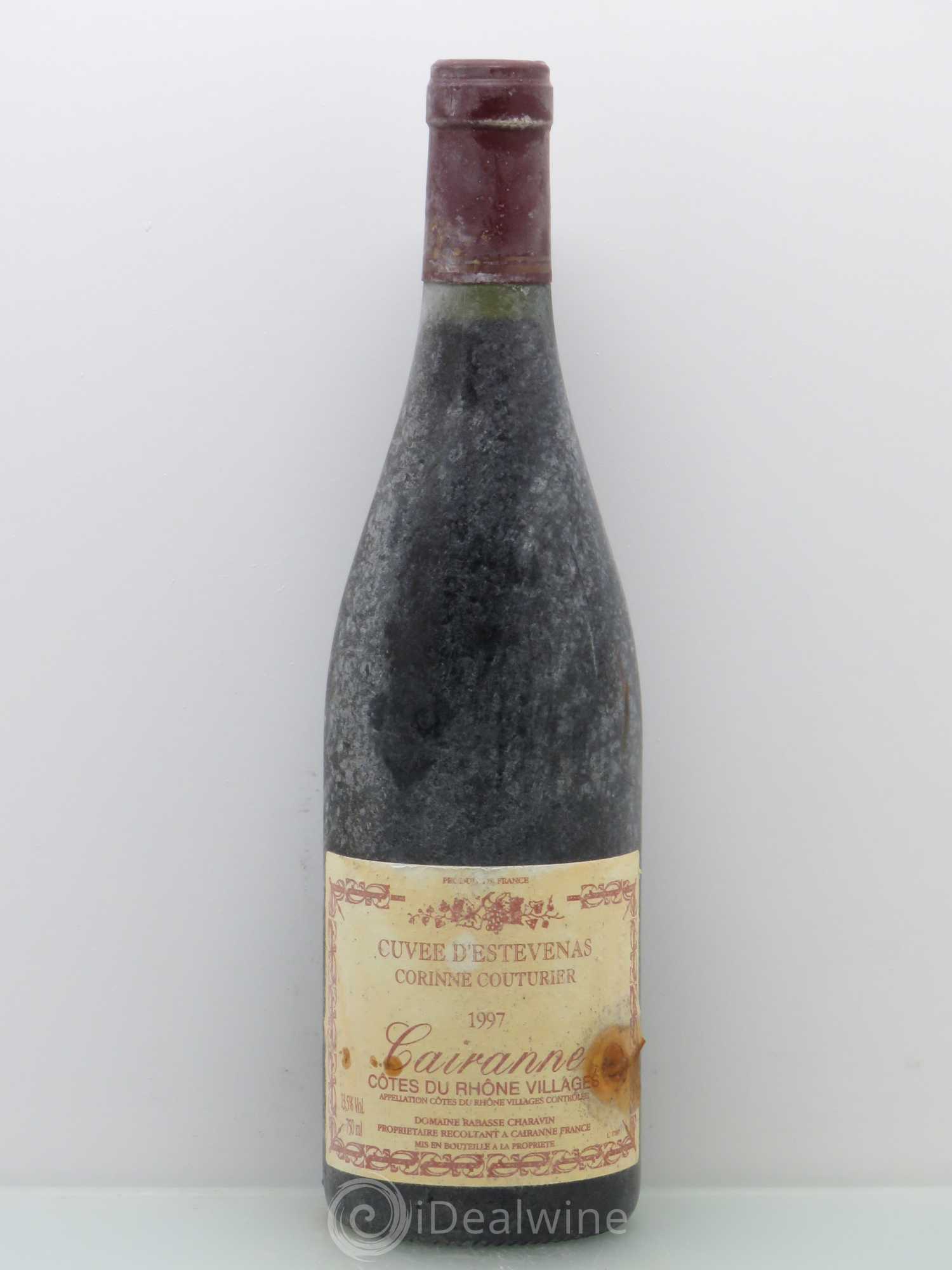 Côtes-du-Rhône Cairanne Cuvee D'Estevenas Domaine Corinne Couturier 1997 - Posten von 1 Flasche - 0