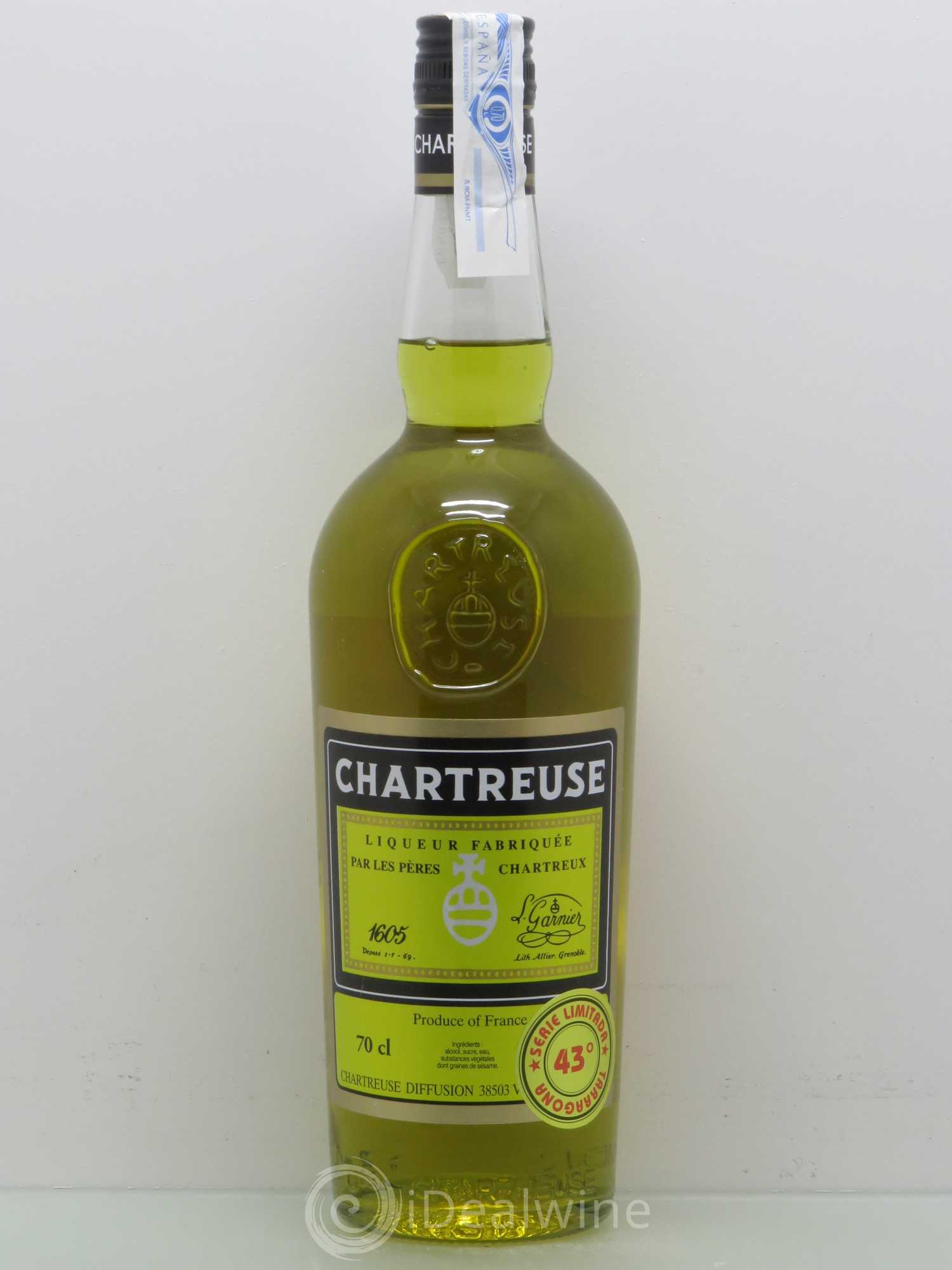 Chartreuse Tarragone Jaune Pères Chartreux Santa Tecla 2015 - Lot de 1 bouteille - 0