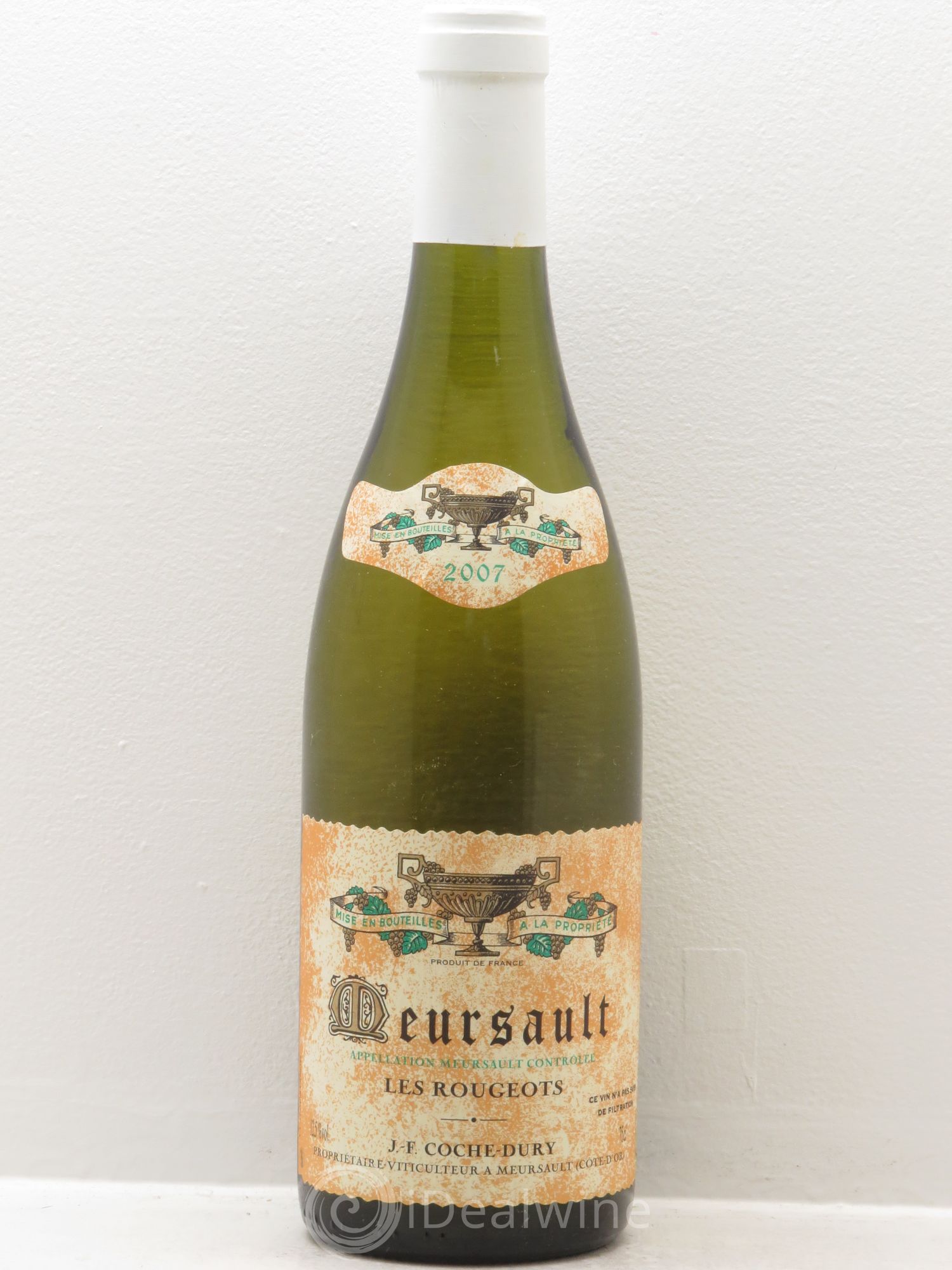 Meursault Les Rougeots Coche Dury (Domaine) 2007 - Lot de 1 bouteille - 0