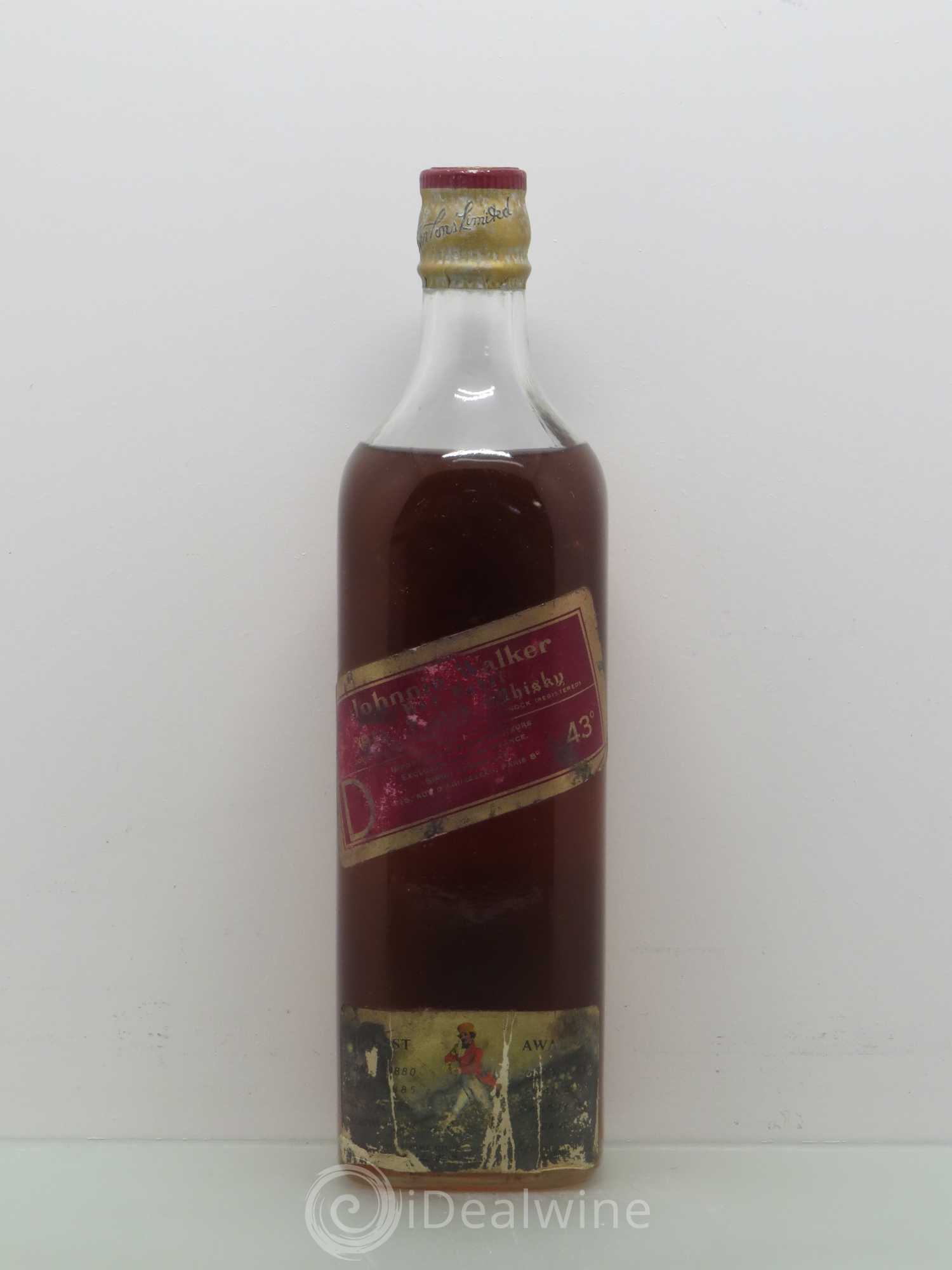 Whisky Old Scotch Whisky Red Label Jo. Walker - Posten von 1 Flasche - 0