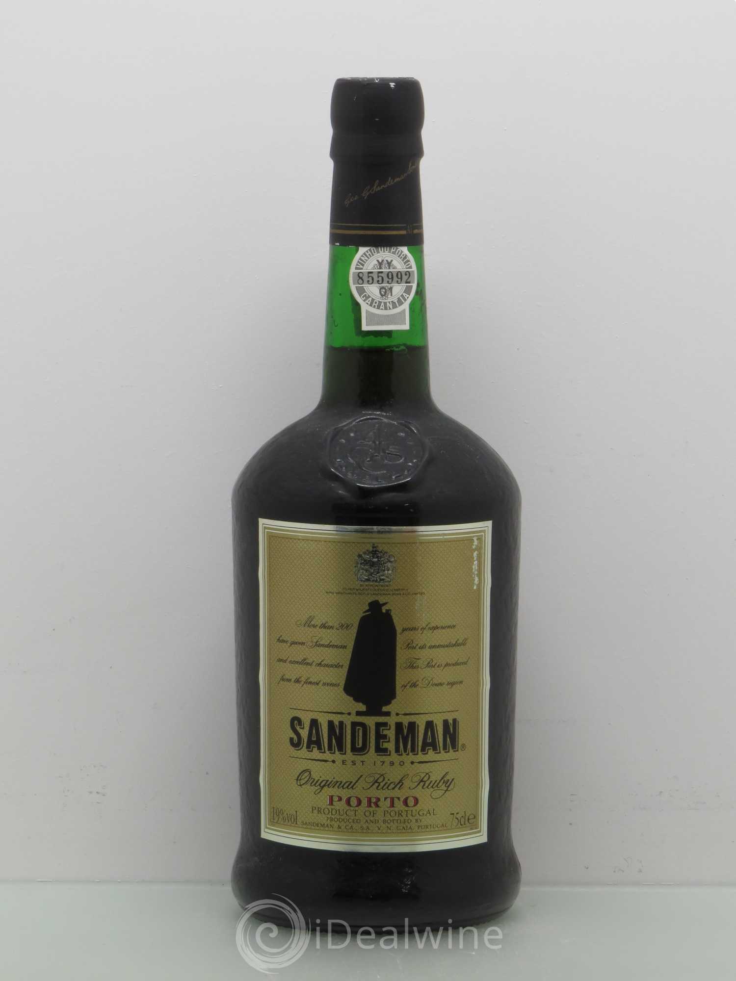 Porto Original Rich Ruby Sandeman - Lot de 1 bouteille - 0