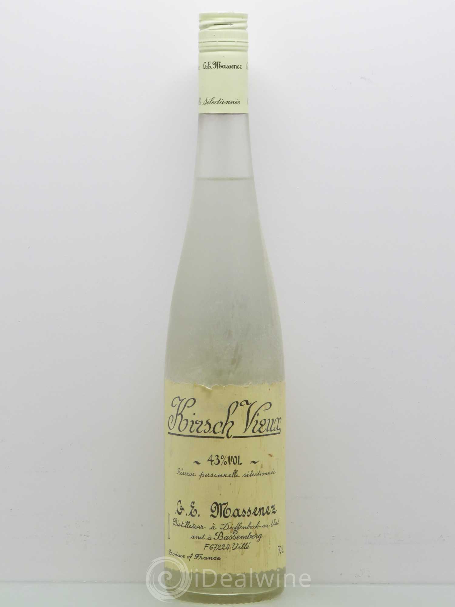 Divers Vieux KIRSCH Réserve Personnelle MASSENEZ - Posten von 1 Flasche - 0