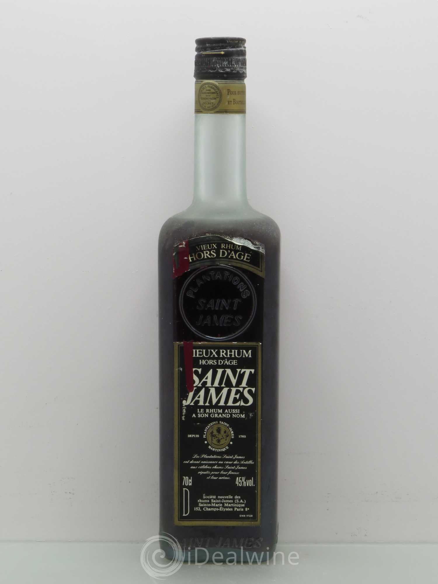 Rhum Hors d'Age Saint James - Lotto di 1 bottiglia - 0