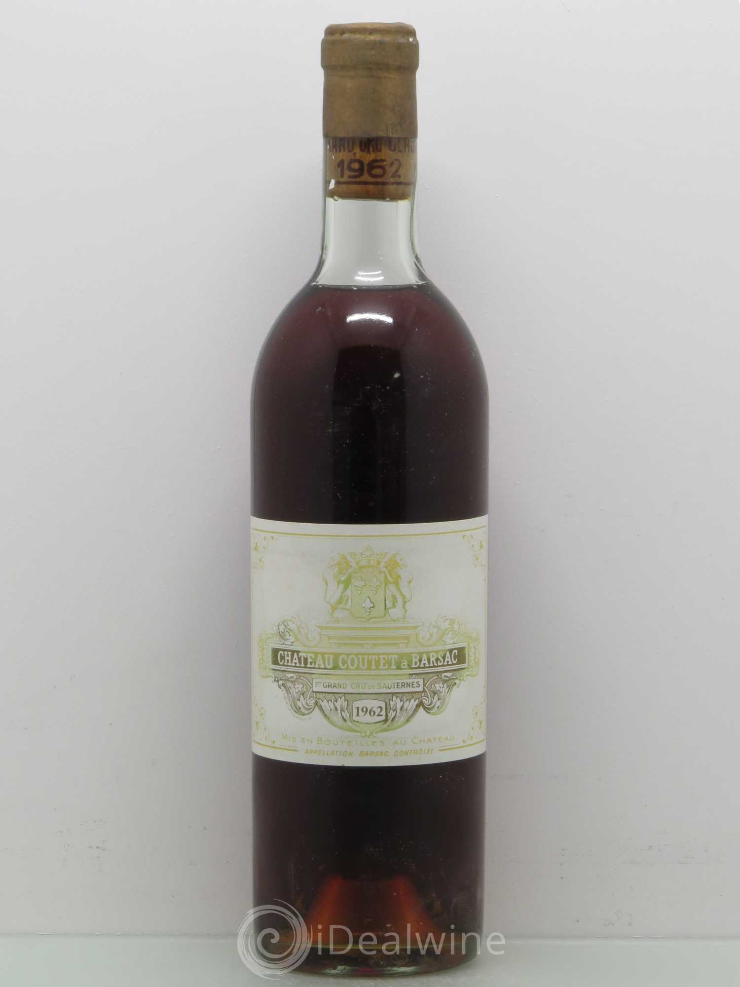 Château Coutet 1er Grand Cru Classé 1962 - Lotto di 1 bottiglia - 0