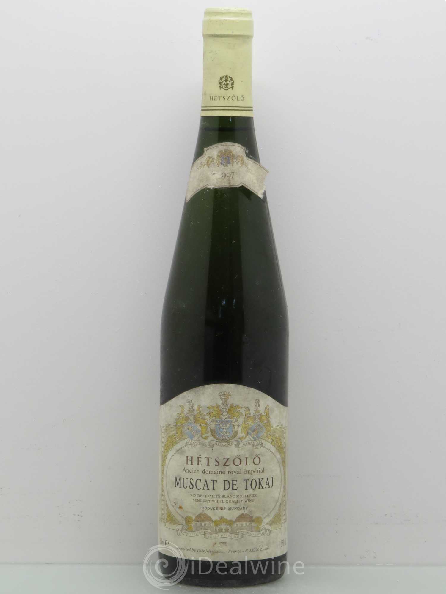 Muscat de Tokaj Domaine d'Hétszölö Blanc Moelleux 1997 - Posten von 1 Flasche - 0