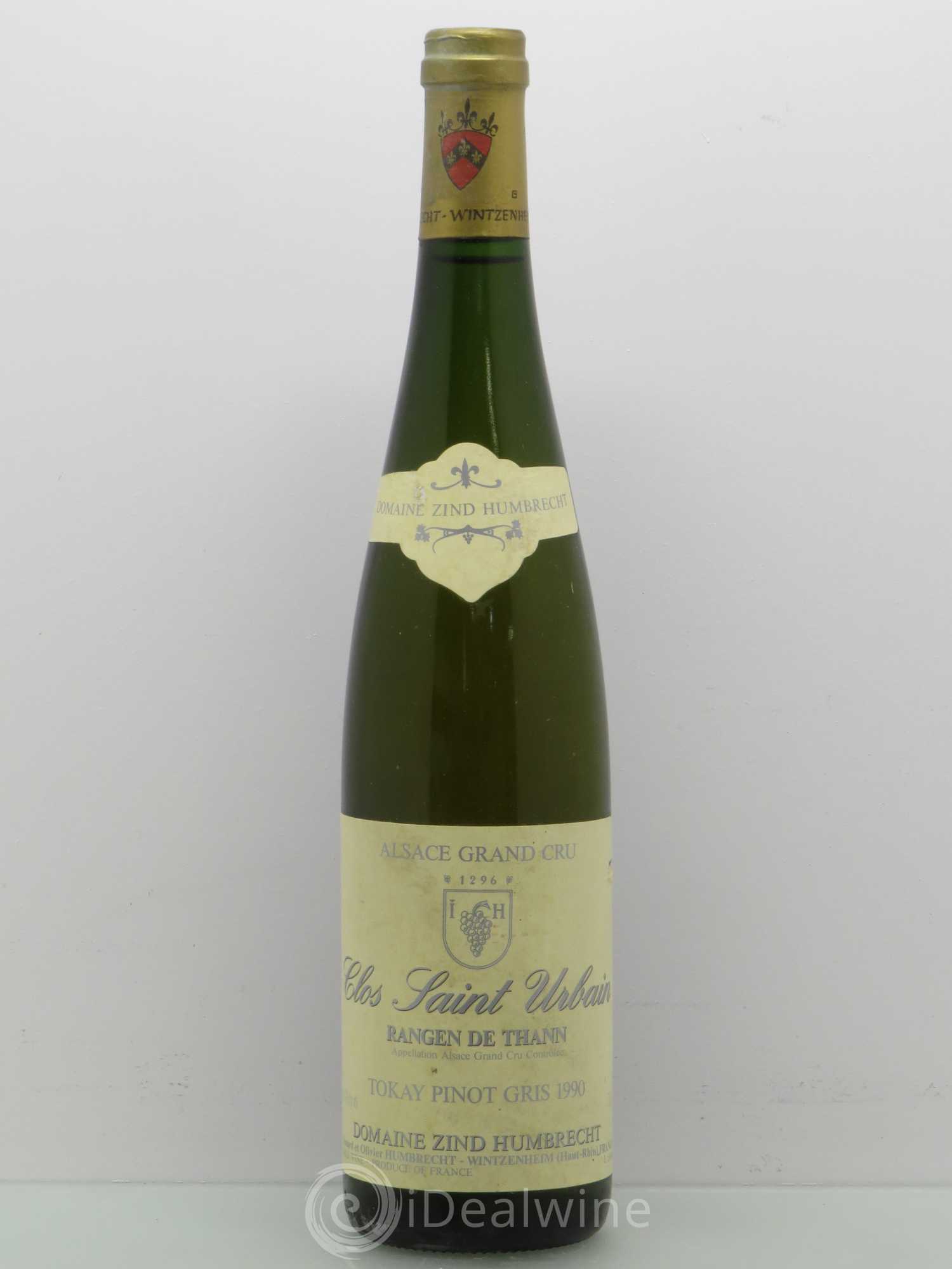 Pinot Gris Clos St Urbain Rangen de Thann Zind-Humbrecht 1990 - Posten von 1 Flasche - 0