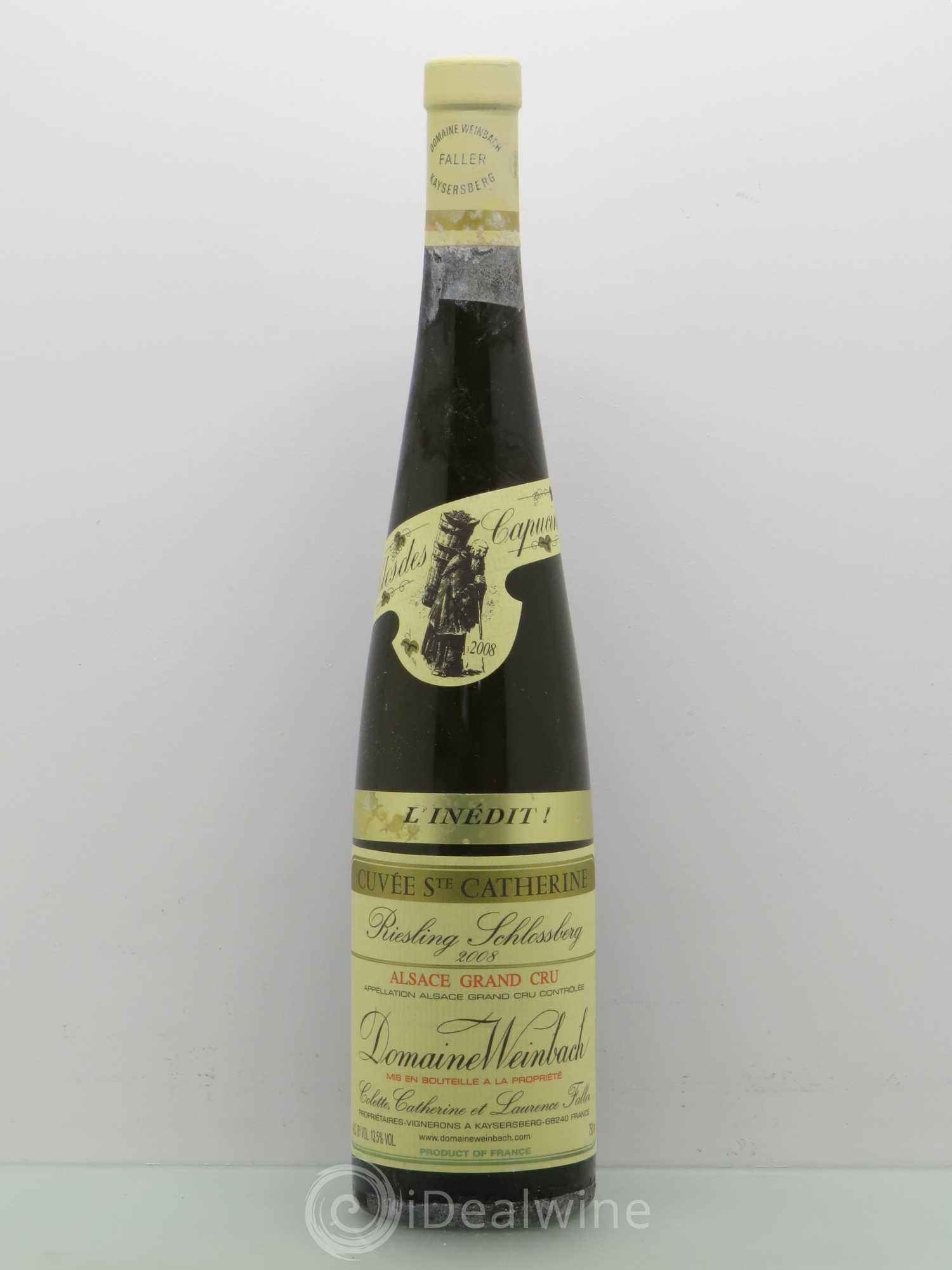 Alsace Riesling Grand Cru Schlossberg Cuvée Sainte Catherine l'Inédit Weinbach (Domaine) 2008 - Lot de 1 bouteille - 0