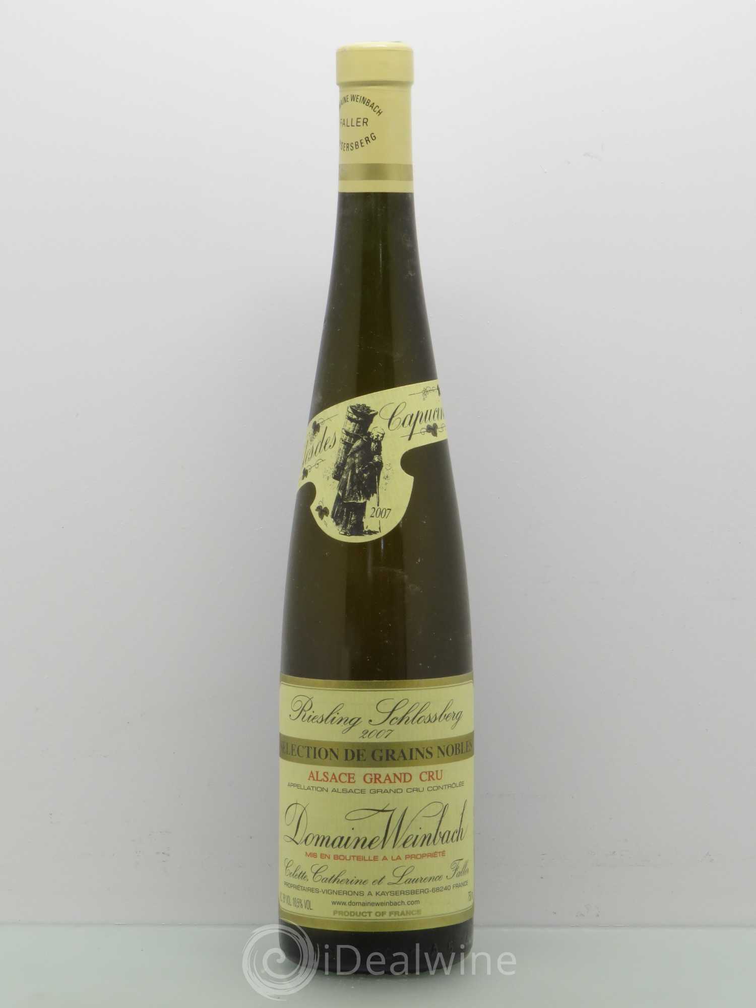 Alsace Grand Cru Schlossberg Riesling Weinbach (Domaine) Sélection de grains nobles 2007 - Posten von 1 Flasche - 0