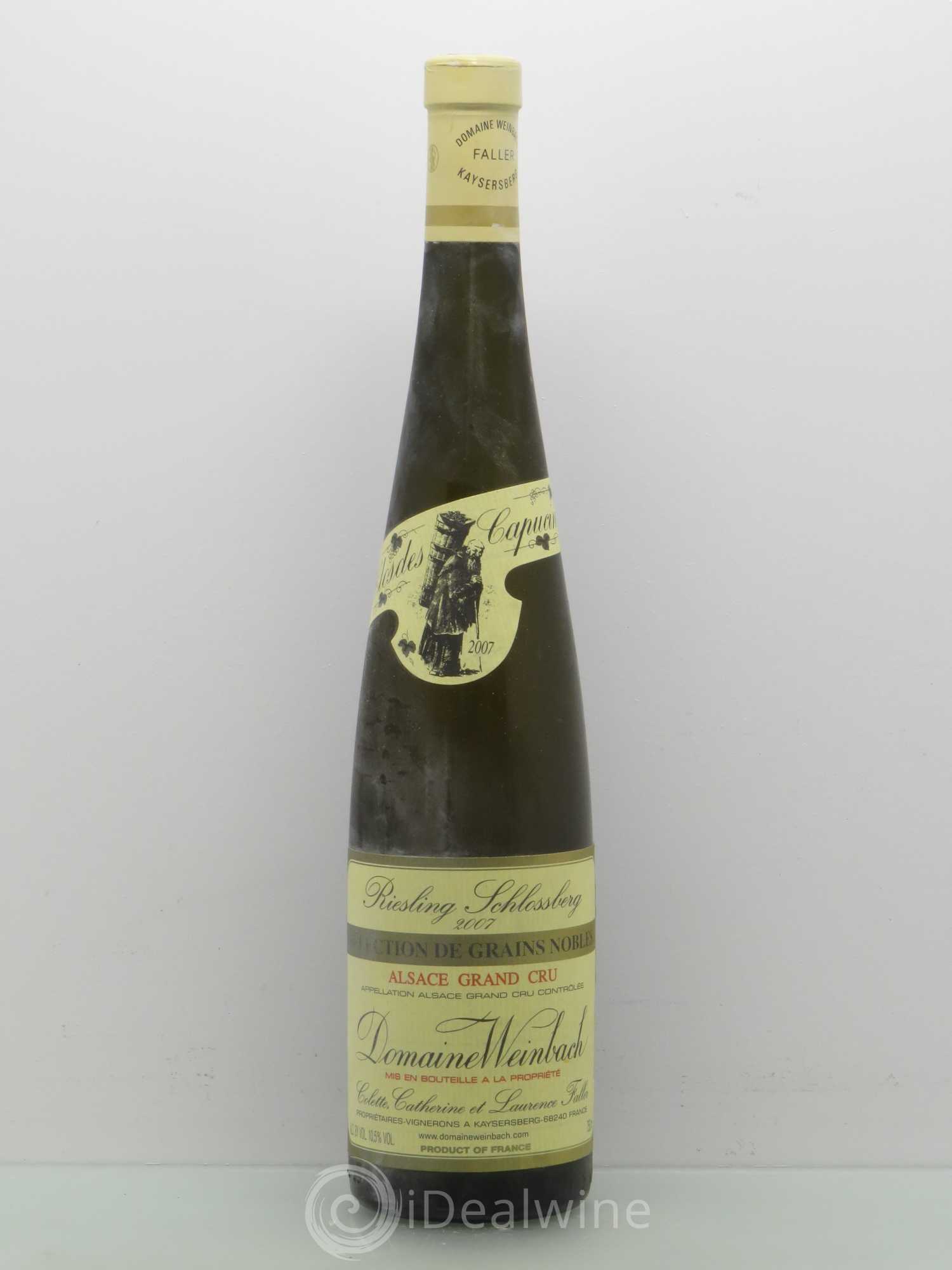 Alsace Grand Cru Schlossberg Riesling Weinbach (Domaine) Sélection de grains nobles 2007 - Posten von 1 Flasche - 0