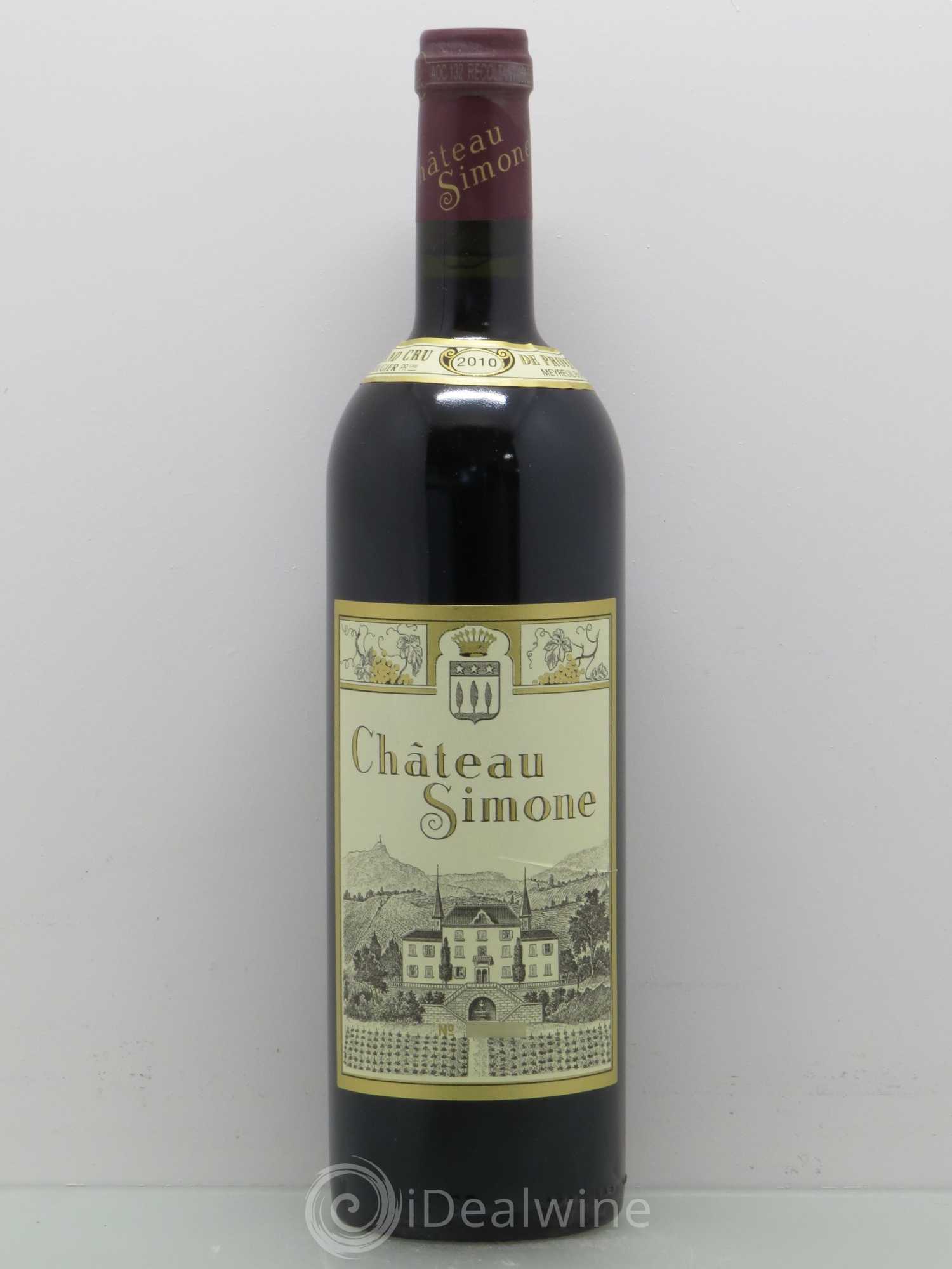 Palette Château Simone Famille Rougier 2010 - Lot de 1 bouteille - 0