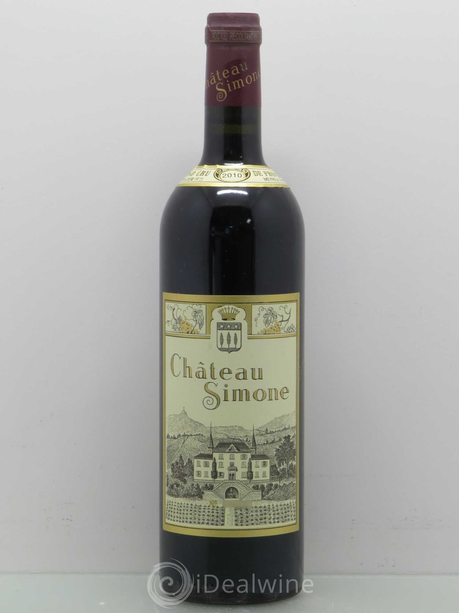 Palette Château Simone Famille Rougier 2010 - Posten von 1 Flasche - 0