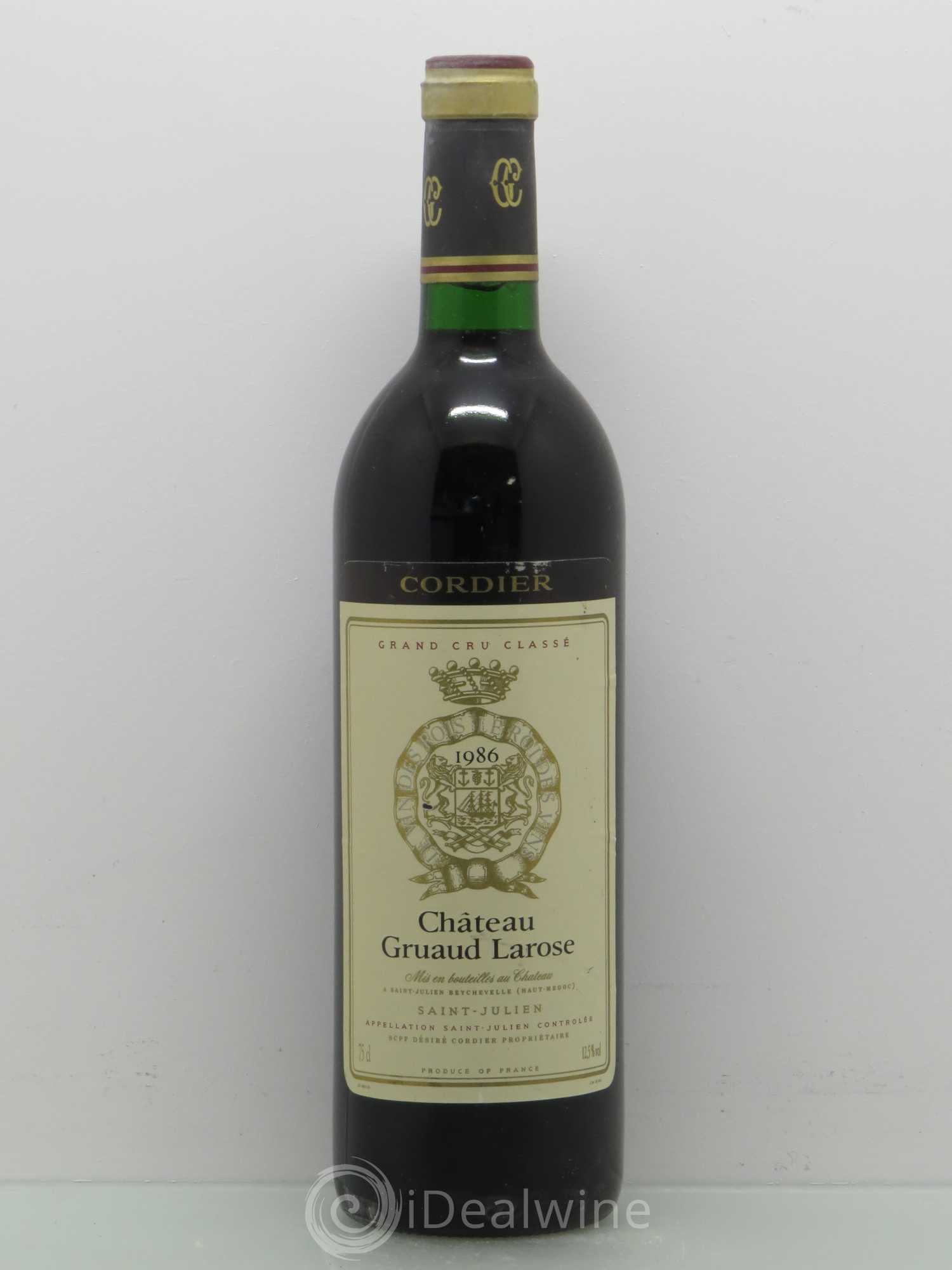 Château Gruaud Larose 2ème Grand Cru Classé 1986 - Lot de 1 bouteille - 0
