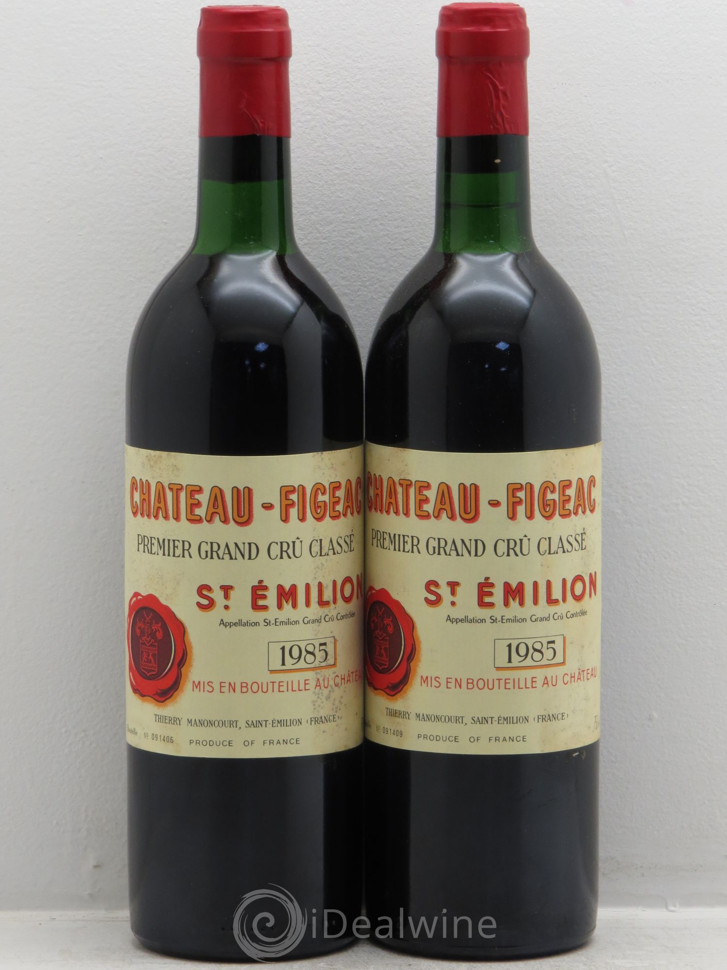 Château Figeac 1er Grand Cru Classé A 1985 - Lot de 2 bouteilles - 0