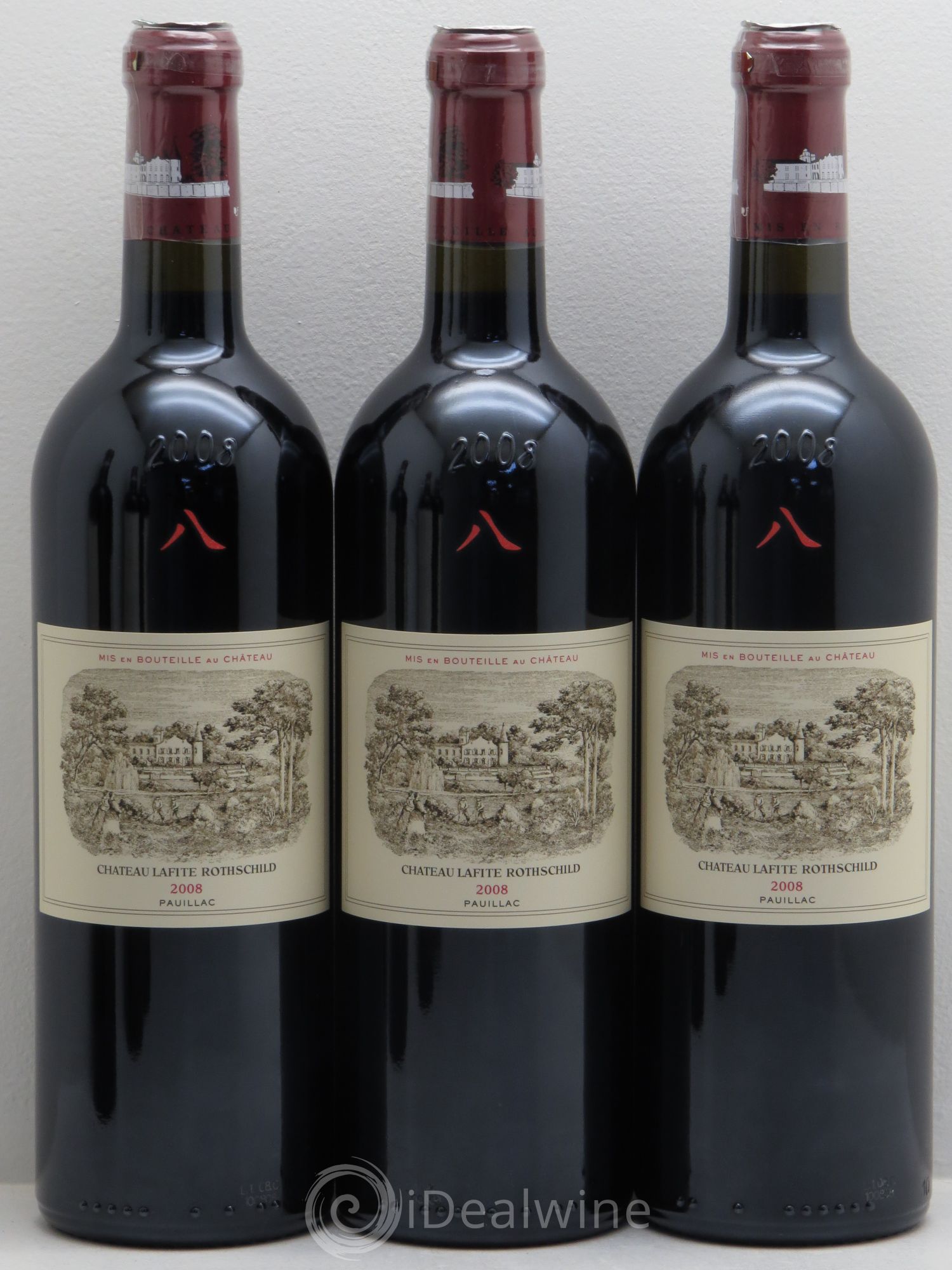 Château Lafite Rothschild 1er Grand Cru Classé 2008 - Lot de 6 bouteilles - 1