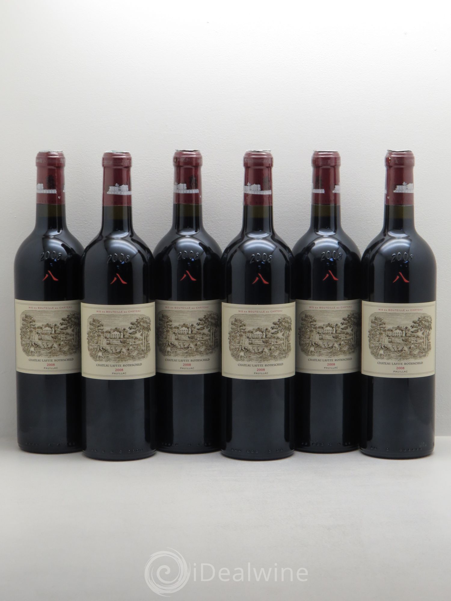 Château Lafite Rothschild 1er Grand Cru Classé 2008 - Lot de 6 bouteilles - 0