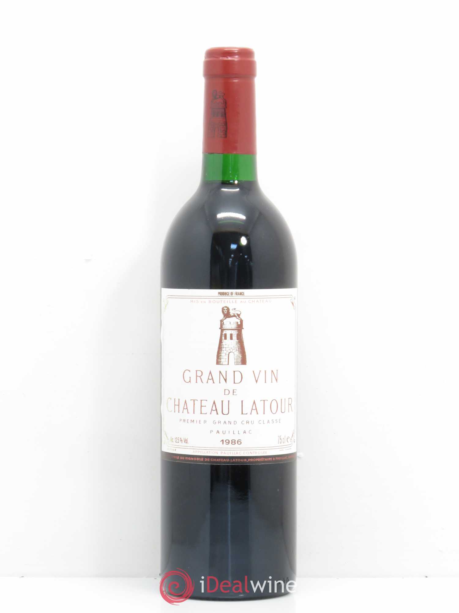 Château Latour 1er Grand Cru Classé 1986 - Lot de 1 bouteille - 0