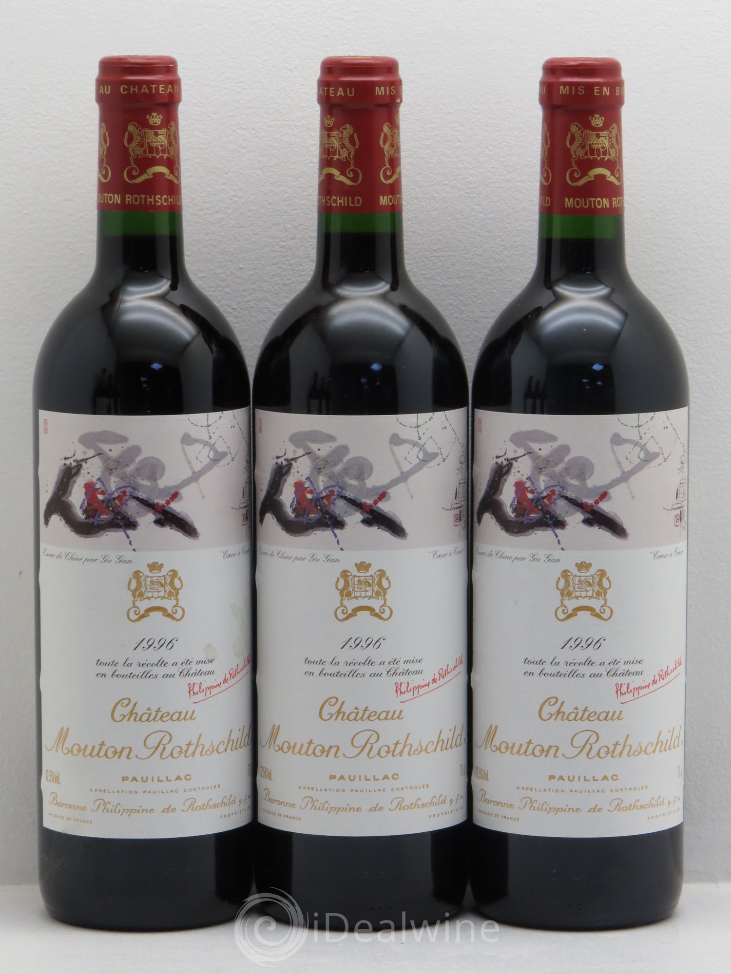 Château Mouton Rothschild 1er Grand Cru Classé 1996 - Lot de 6 bouteilles - 1