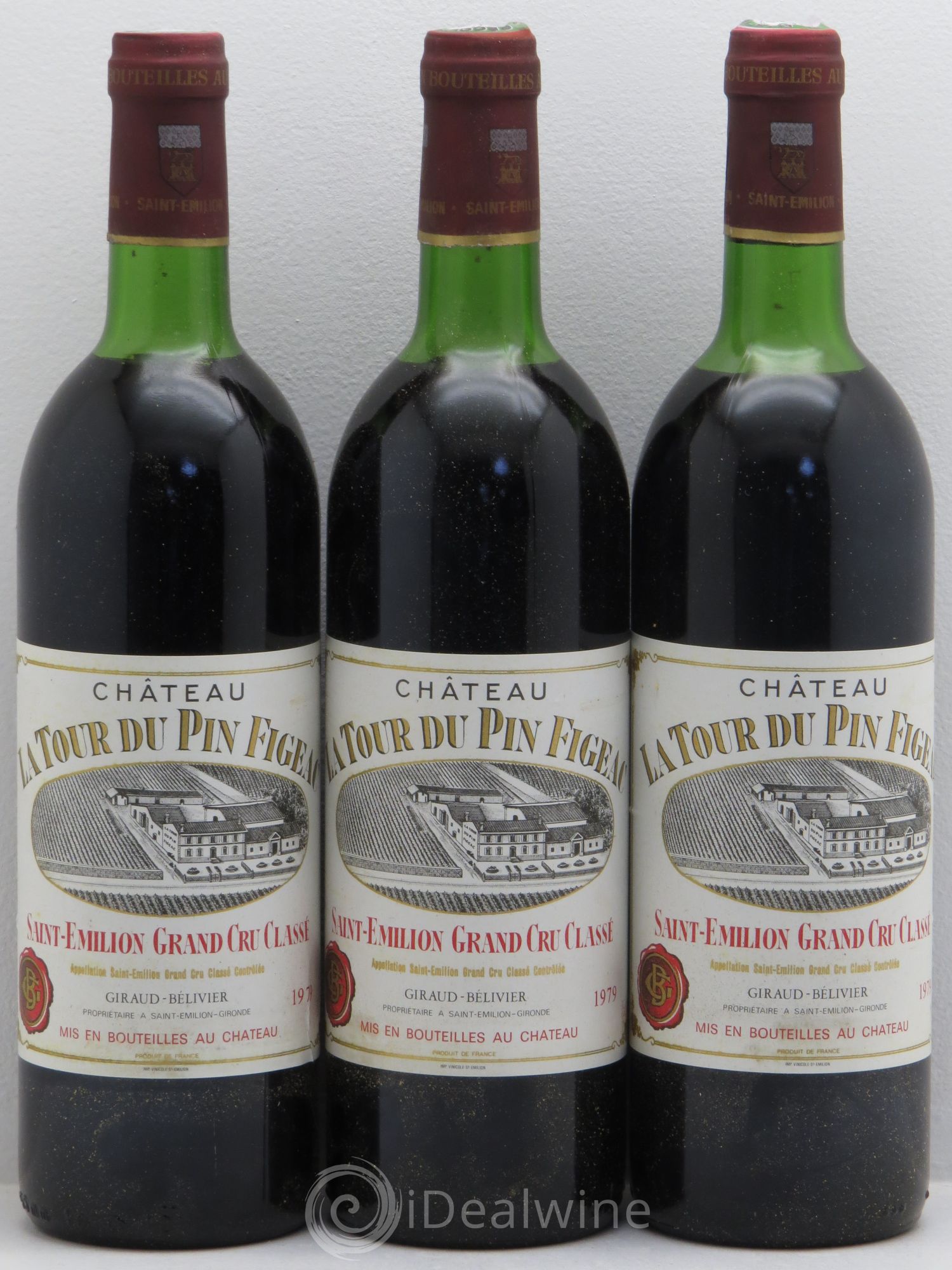Château la Tour du Pin Figeac 1979 - Lot de 3 bouteilles - 0