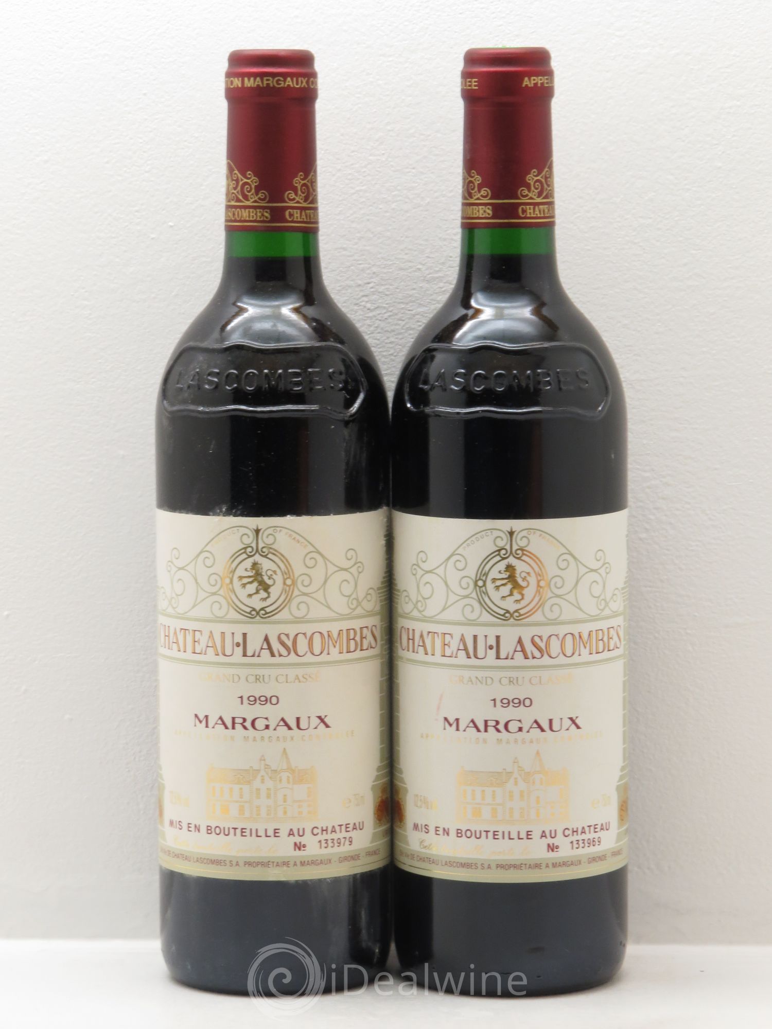 Château Lascombes 2ème Grand Cru Classé 1990 - Lot de 2 bouteilles - 0