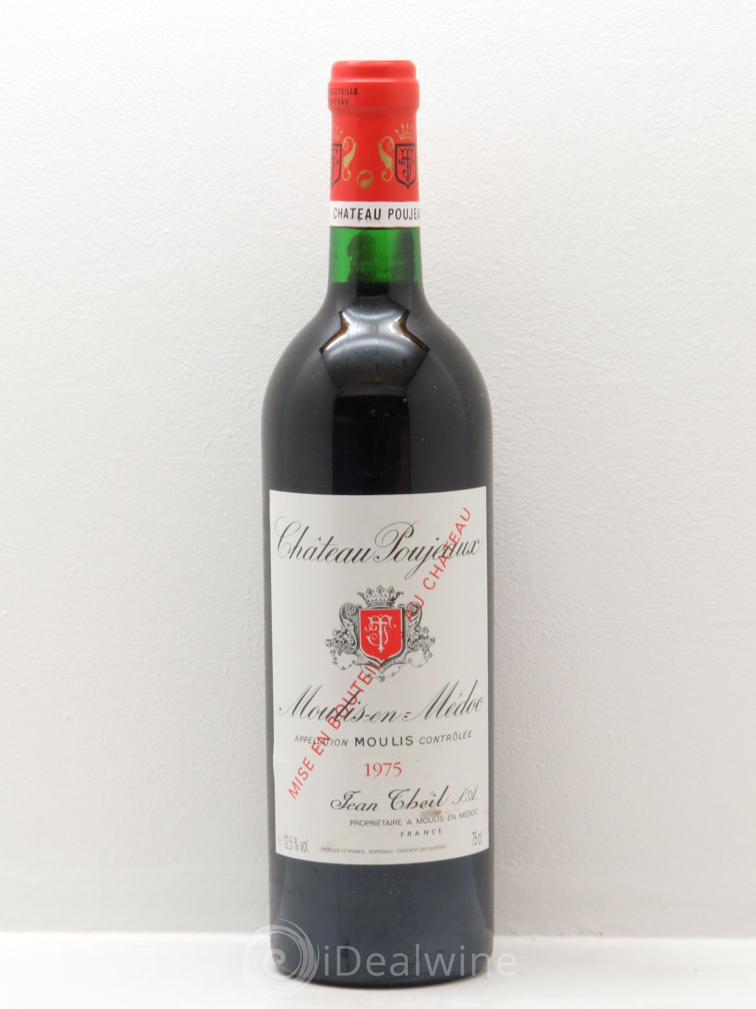 Château Poujeaux 1975 - Lot de 1 bouteille - 0