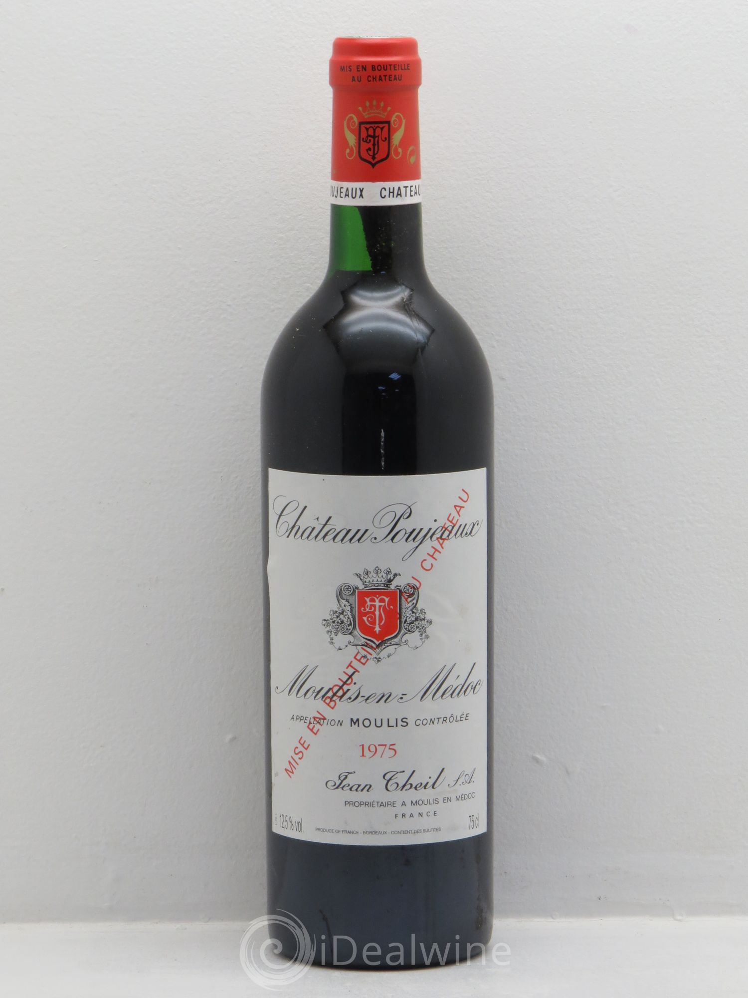 Château Poujeaux 1975 - Lot de 1 bouteille - 0