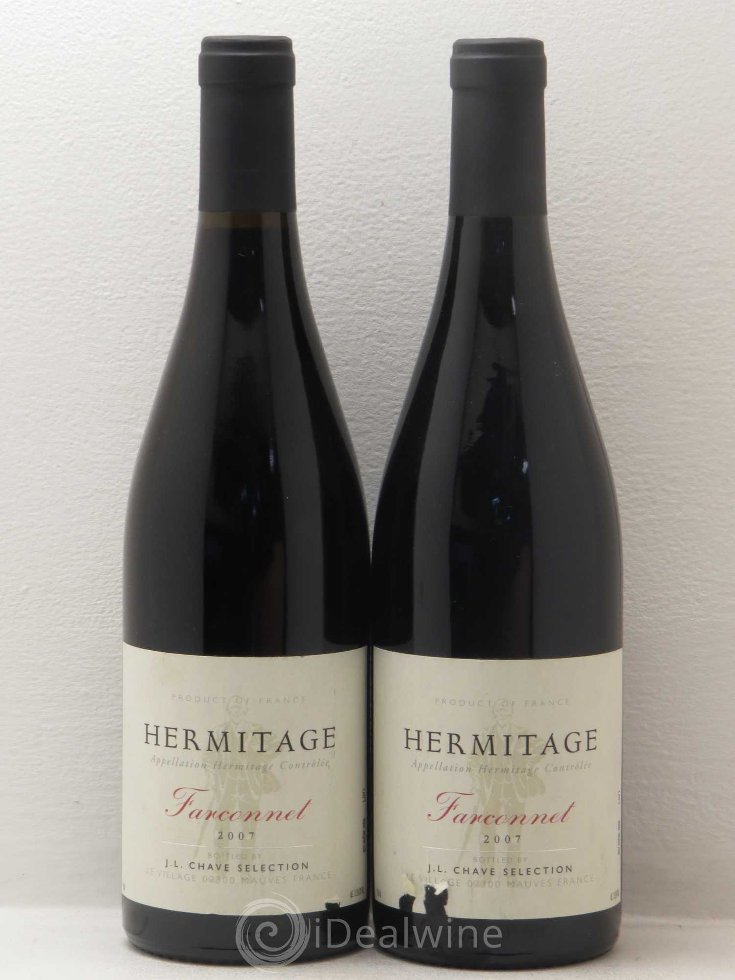 Hermitage Le Farconnet Jean-Louis Chave 2007 - Lot de 2 bouteilles - 0