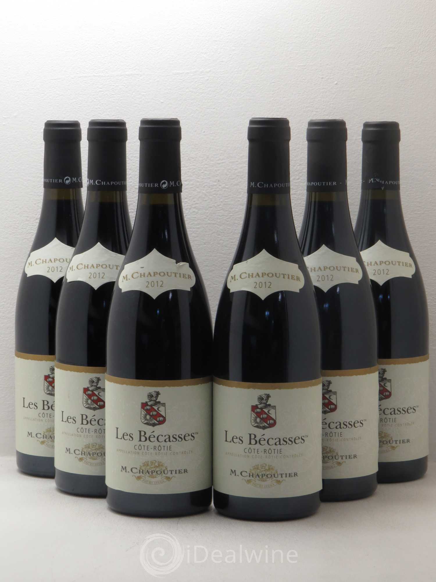 Côte-Rôtie Les Bécasses Chapoutier 2012 - Lot de 6 bouteilles - 0