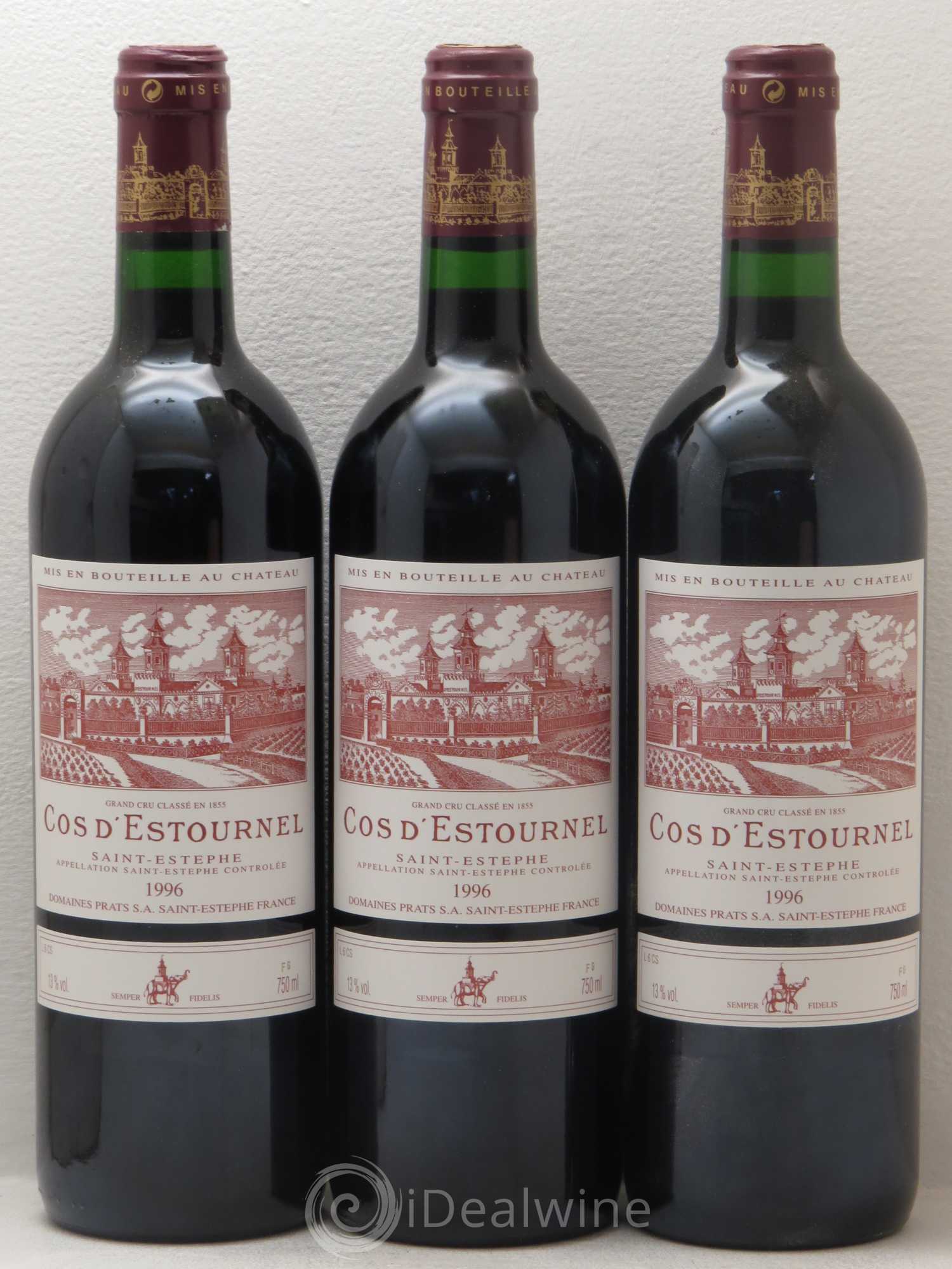 Cos d'Estournel 2ème Grand Cru Classé 1996 - Lot de 12 bouteilles - 1
